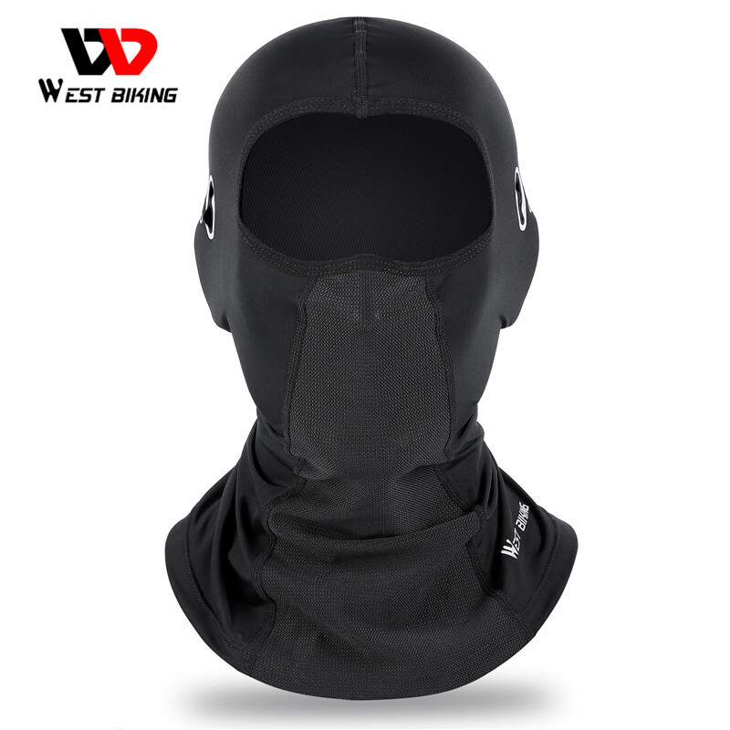 WEST BIKING Cycling Motorcycle Headgear Under Helmet Ice Silk Hat Full Face Mask