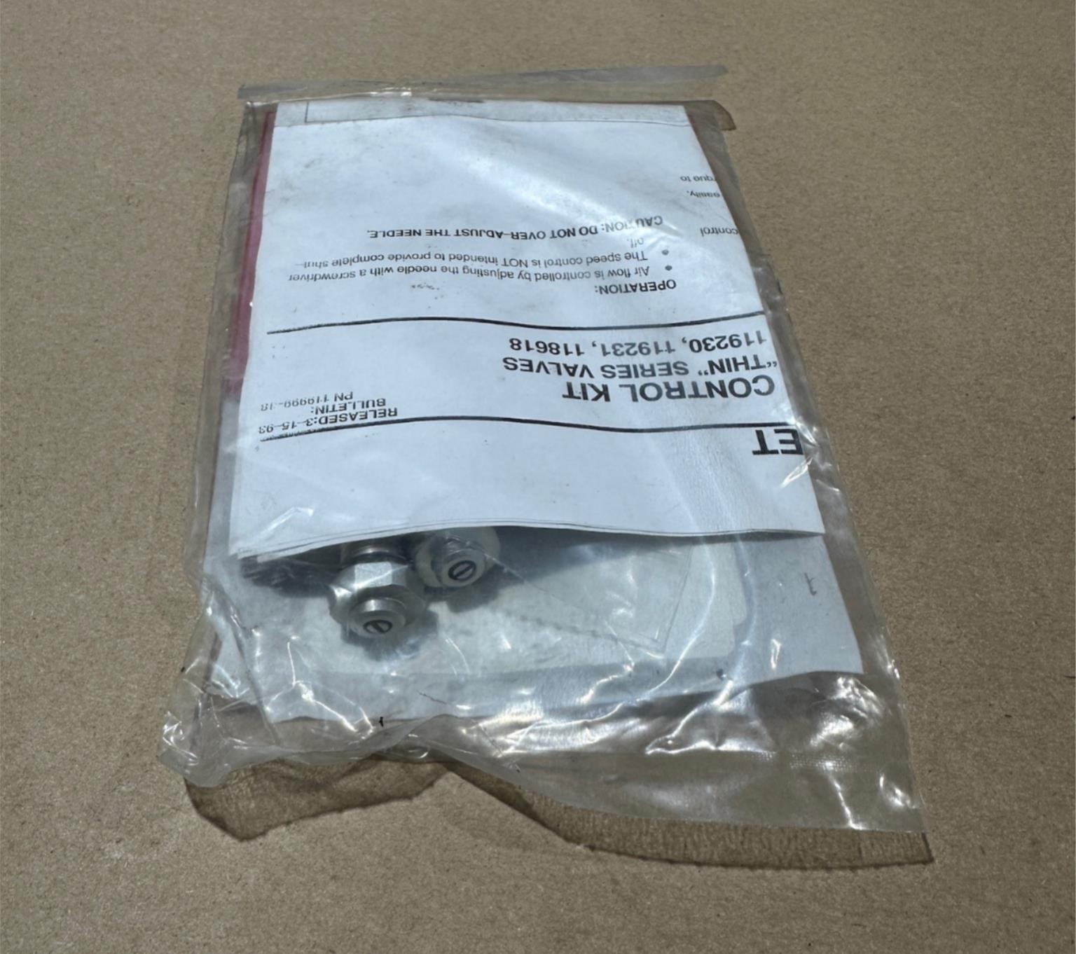 ARO 2F843 Speed Control Kit 118618 for Alpha Thin Series Valves