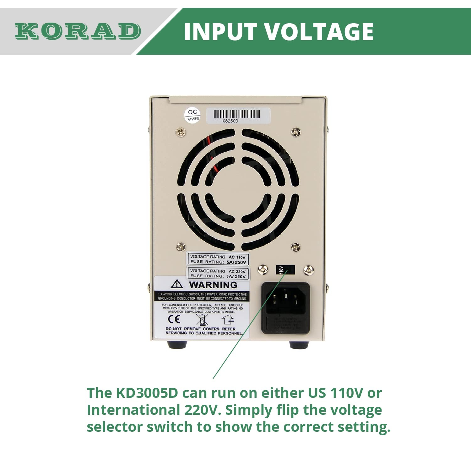 KORAD KD3005D - Precision Variable Adjustable 30V, 5A DC Linear Power Supply...
