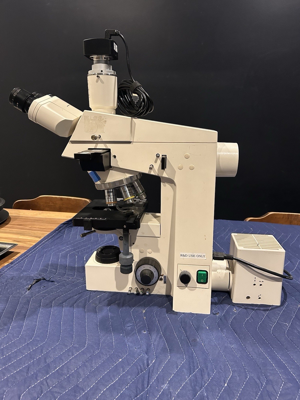 Zeiss Axioskop & AmScope MU1000 10MP USB 2.0 Microscope Digital Camera