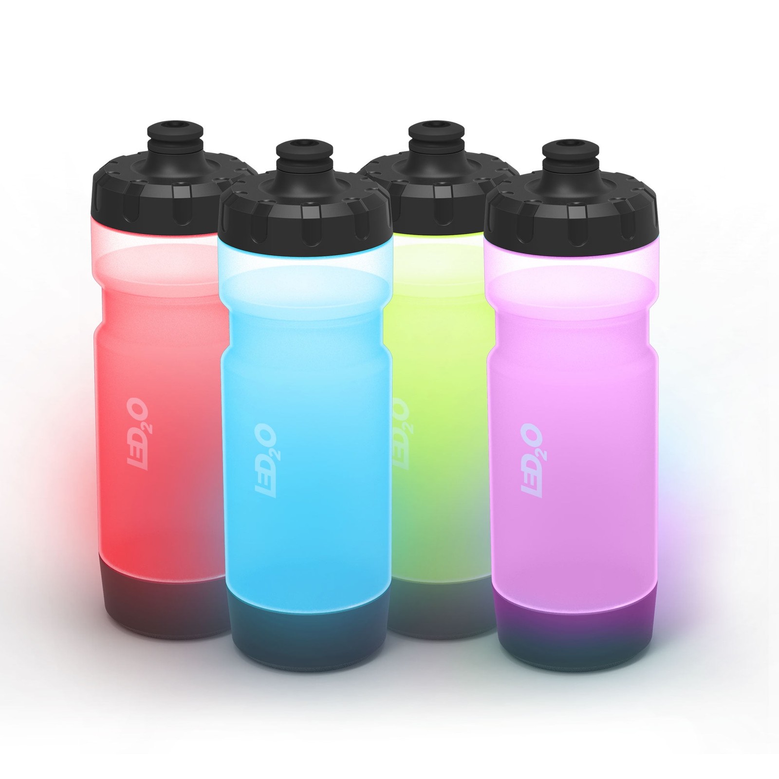 Light-Up Squeeze Sports Water Bottle W/ Dual-Mode LED Lighting 20 Ounce 4)