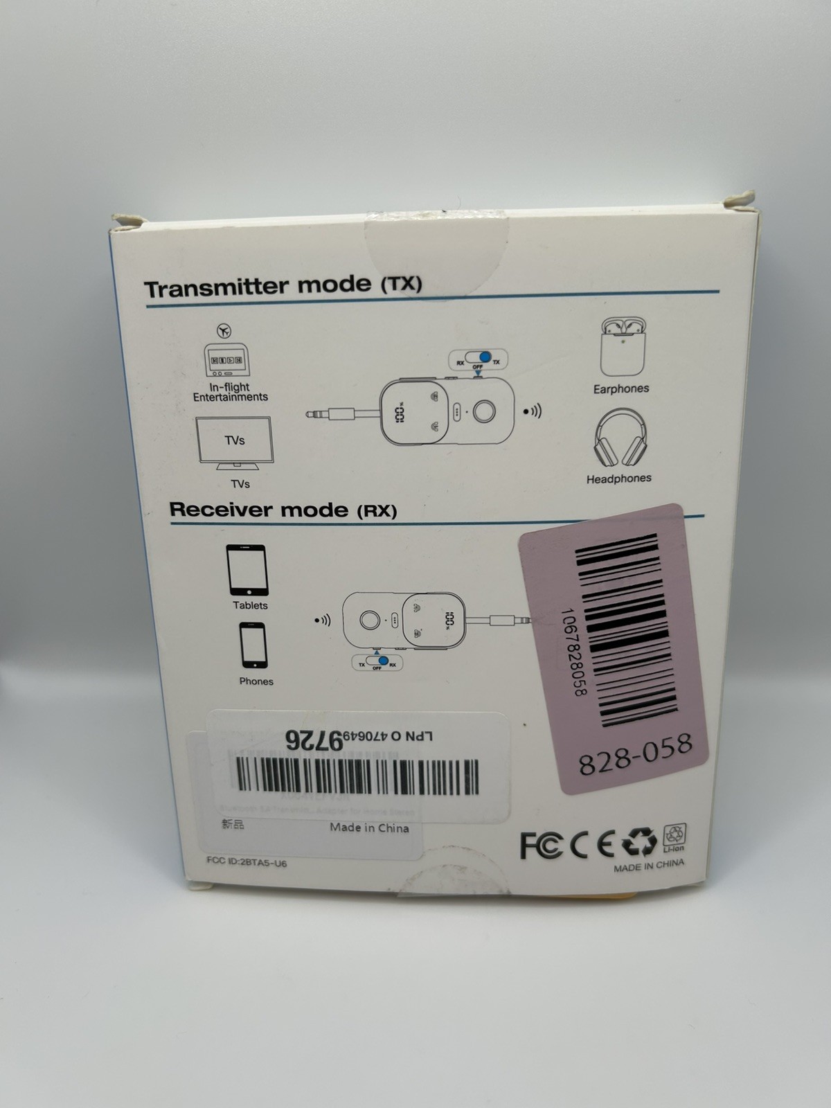 2 in 1 bluetooth 5.4 audio receiver & transmitter