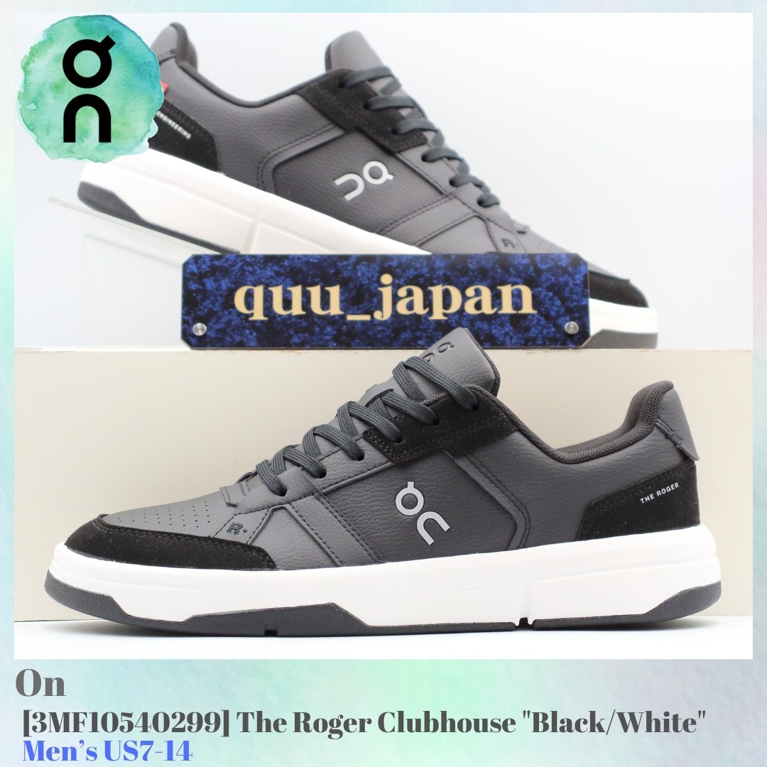 On Roger Clubhouse Black White Men's Sneakers 3MF10540299 New With Box