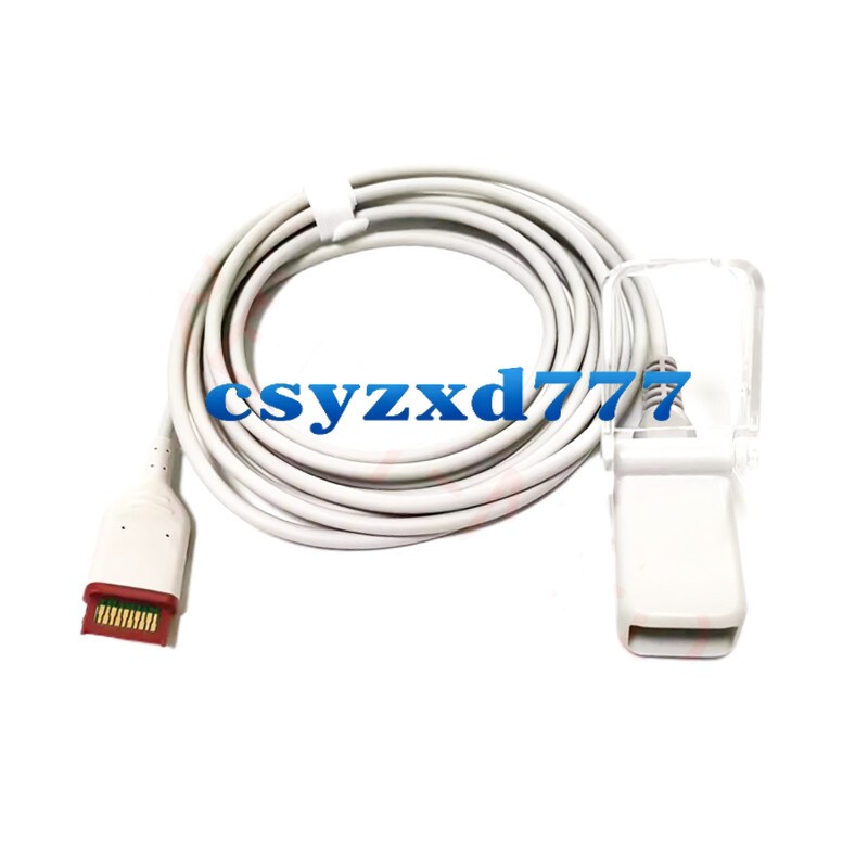 Red LNC M20-10 Patient SpO2 Adapter Cable Compatible with Masimo Rad-97 4253