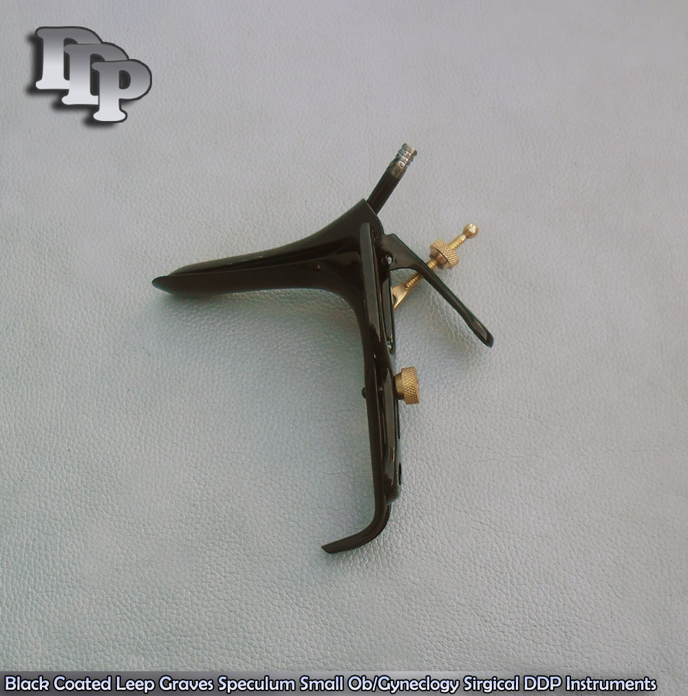 Black Coated Leep Graves Speculum Small Ob-Gyneclogy Surgical Instruments