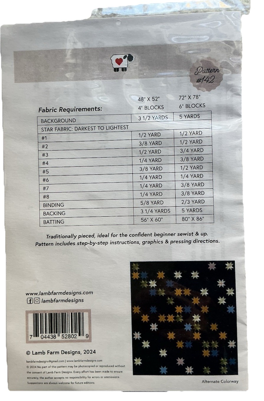 TWINKLE Lamb Farm Designs Quilt Pattern New