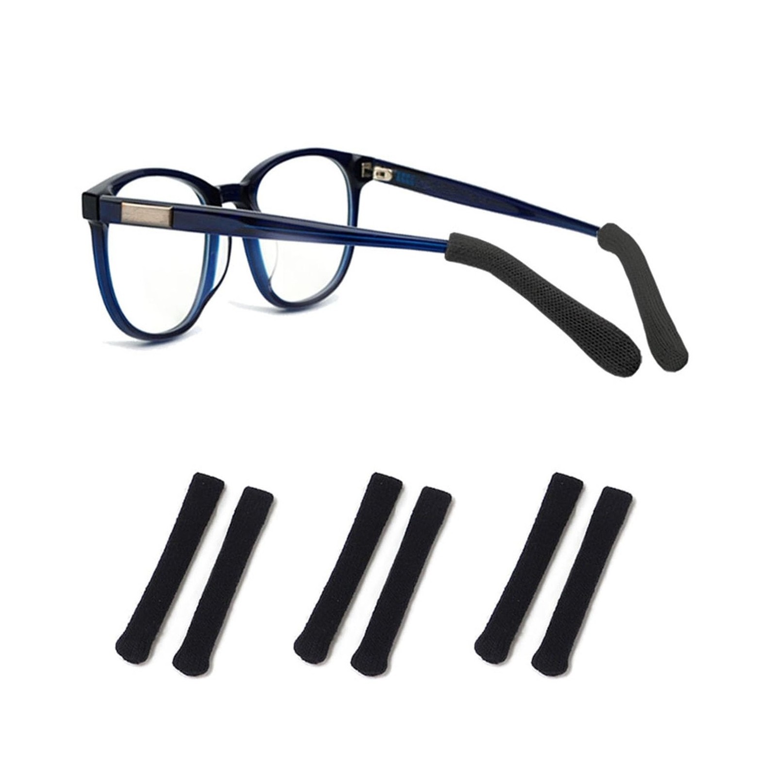Yauende Soft Knitting Cotton Glasses Ear Cushion, Eyeglasses Temple Tips Slee...