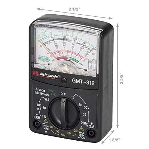 GMT-32 Analog Multimeter, 5 Function /2 Range, 300V AC/DC, for AC / DC 1