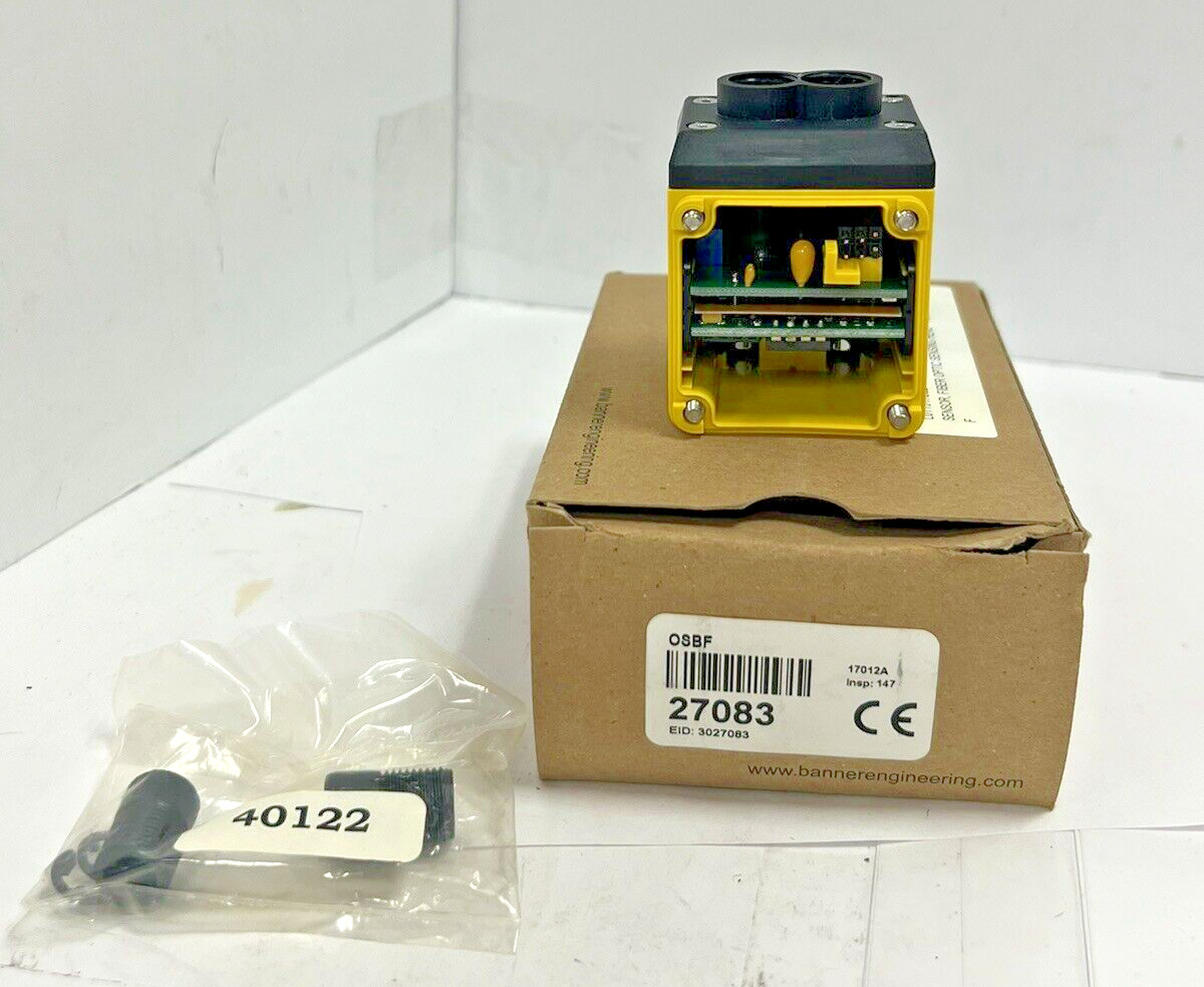 (1) NEW BANNER 27083 (OSBF) In BOX!! SENSOR,FIBER OPTIC SENSING HEAD
