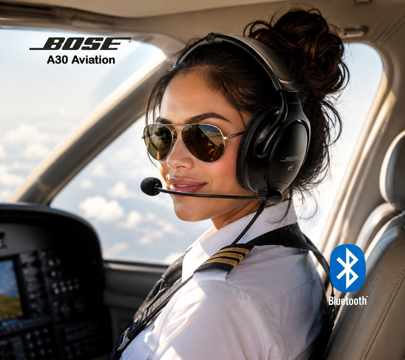 Bose A30 GA Headset with Bluetooth Control Module, Dual Plugs- GREAT CONDITION