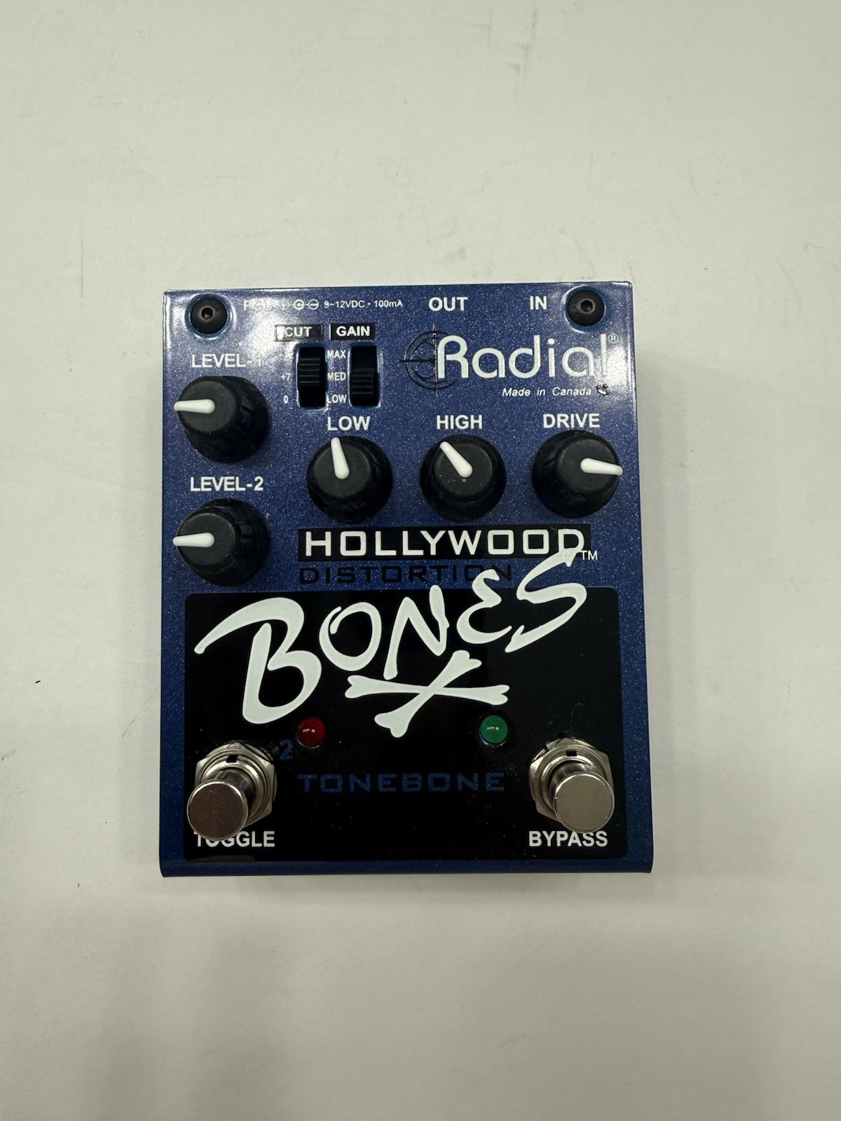 Radial Engineering Tonebone Bones Hollywood Distortion Guitar Effect Pedal