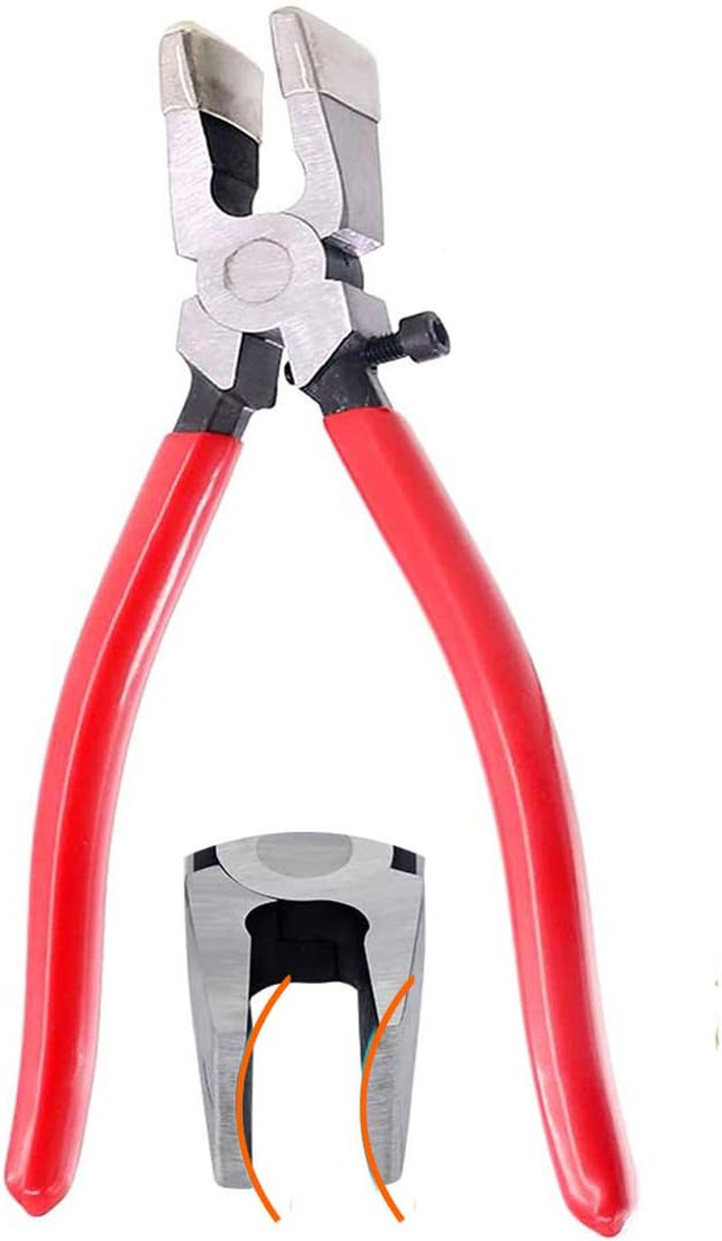1Pcs Glass Cutting Running Pliers Key Fob Plier Tool Kit, Stained Glass Grozi...
