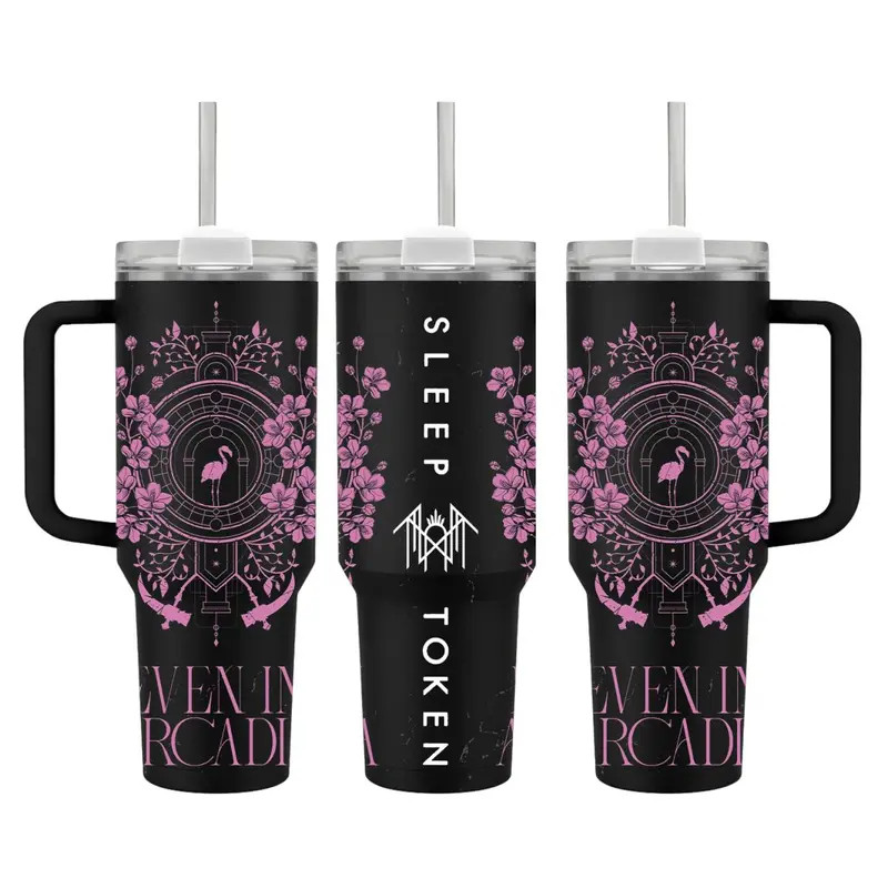 Even In Arcadia ,Sleep Sleep Token Music Tumbler 40 oz Tumbler With Handle