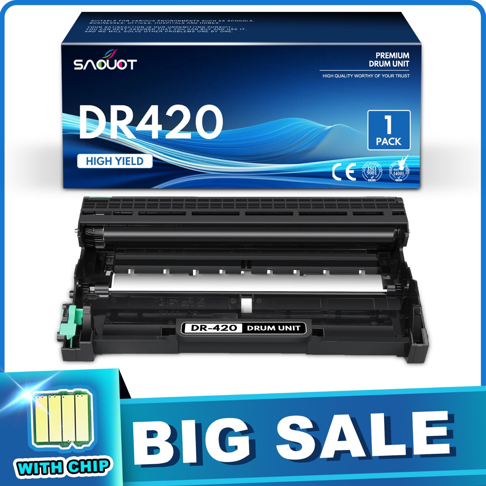 DR420 Drum Unit Replacement for Brother DR-420 DR 420 HL-2270DW 2280DW 2230