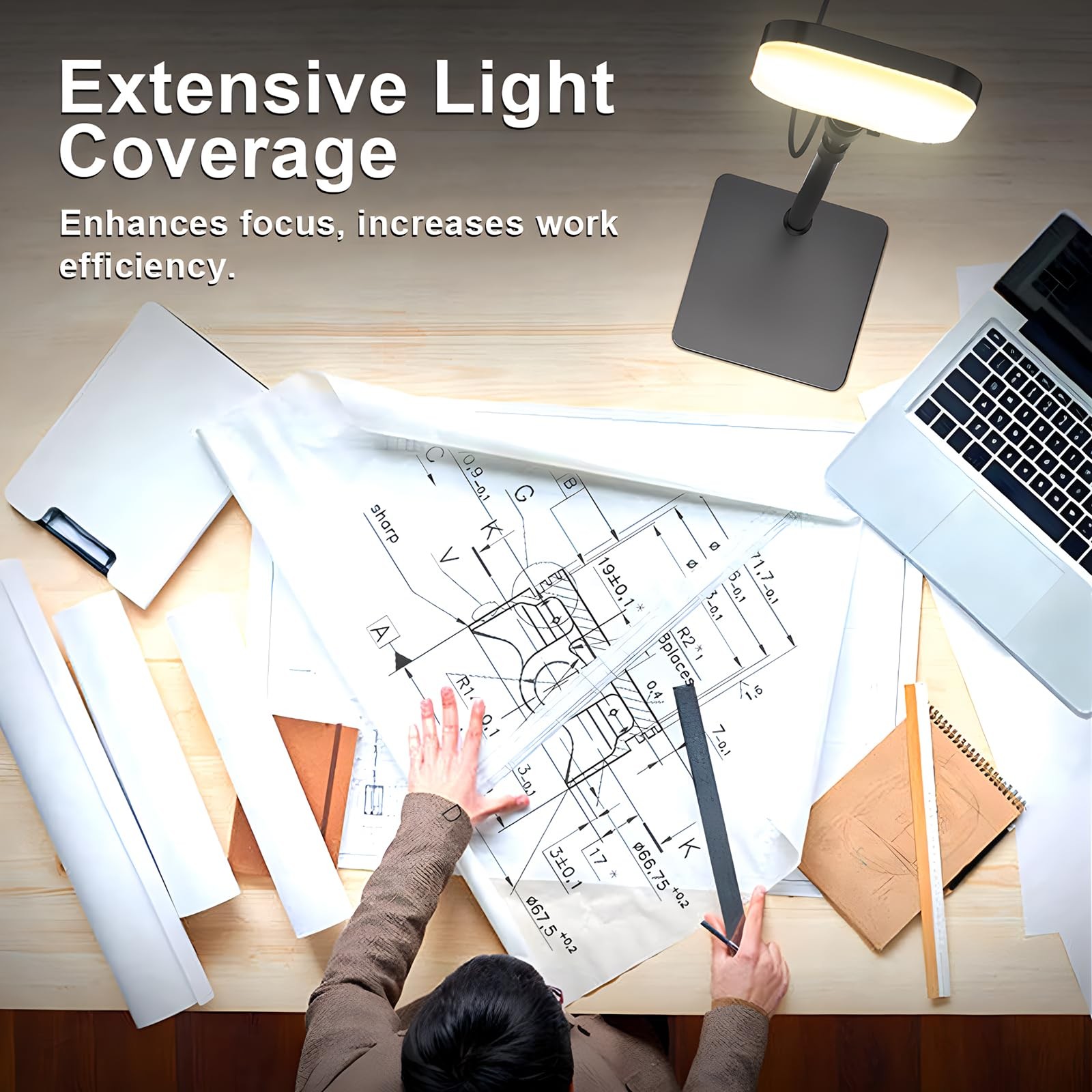 Video Conference Lighting, 180 LED Video Light with 3 Color & 5 Brightness & ...