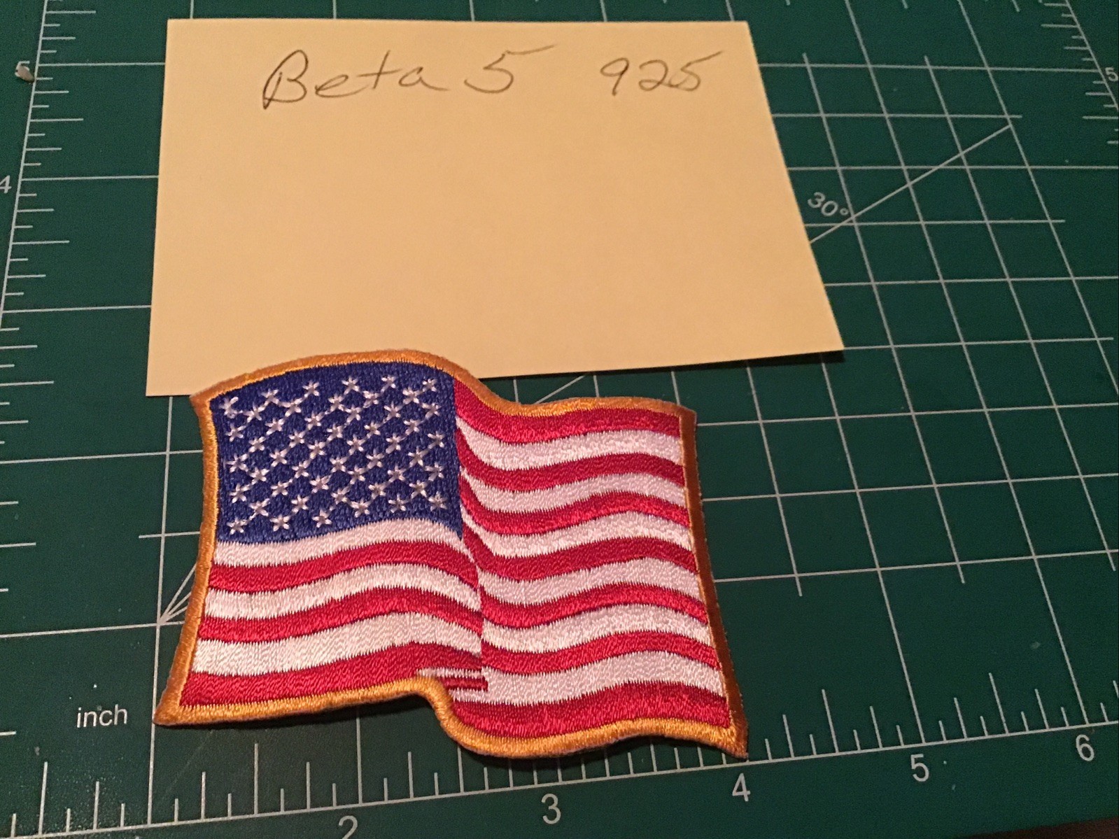 American Wavy flag patch