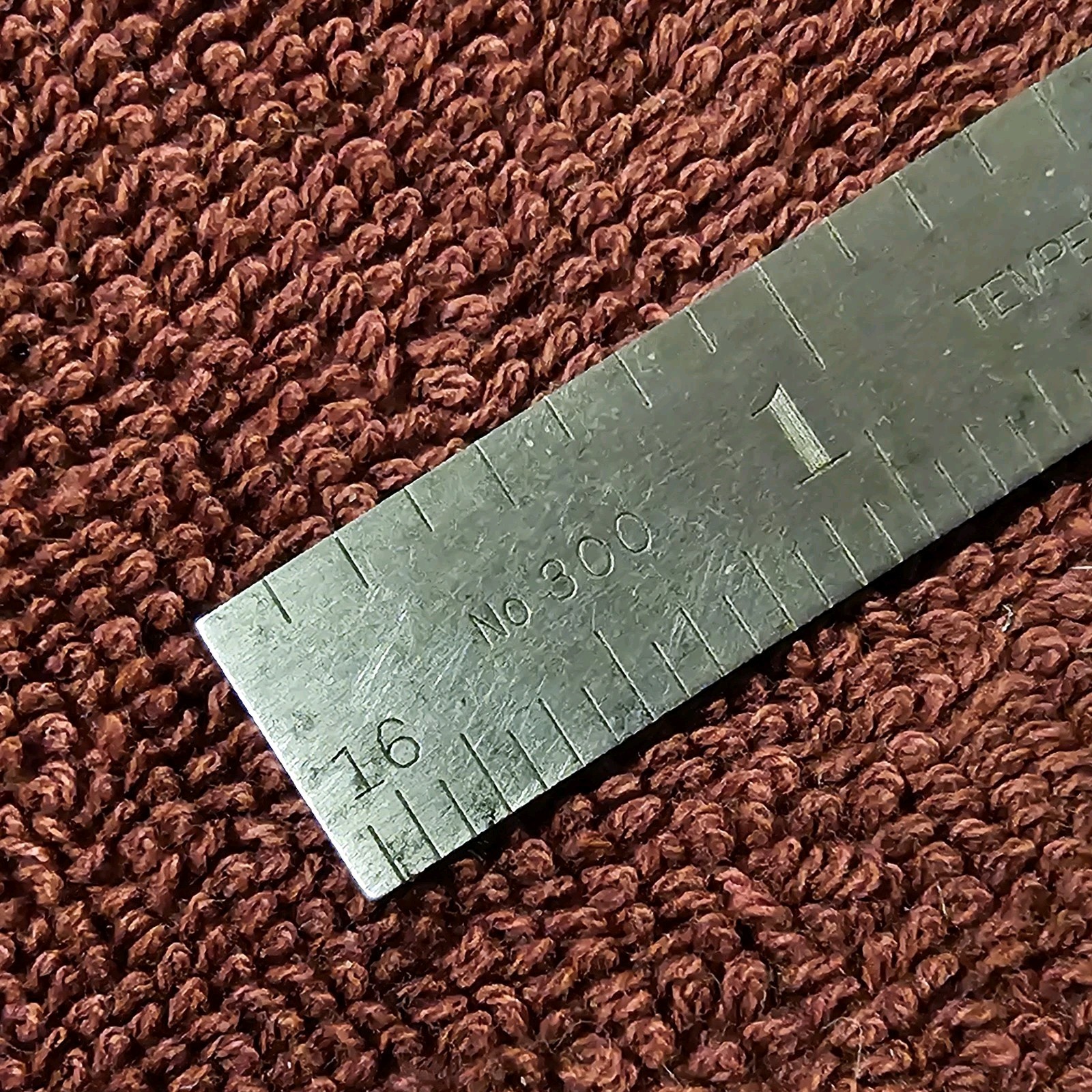 Vintage L.S Starrett No.300 Tempered 2" Rule