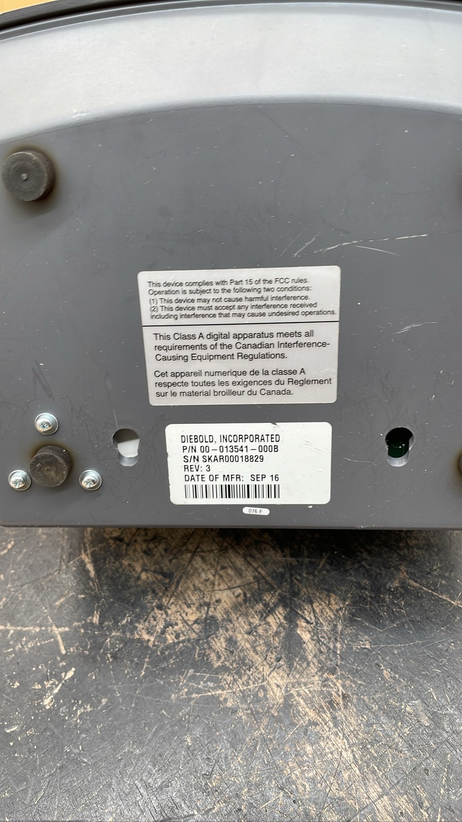 Diebold 00-013541-000B Audio System Console Mic Microphone Module Unit