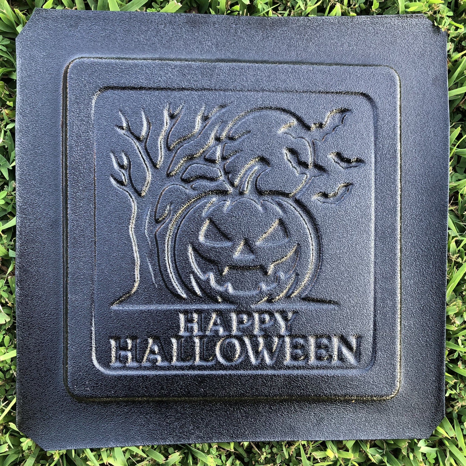 Square Halloween Themed Stepping Stone Mold, Concrete / Cement Mold