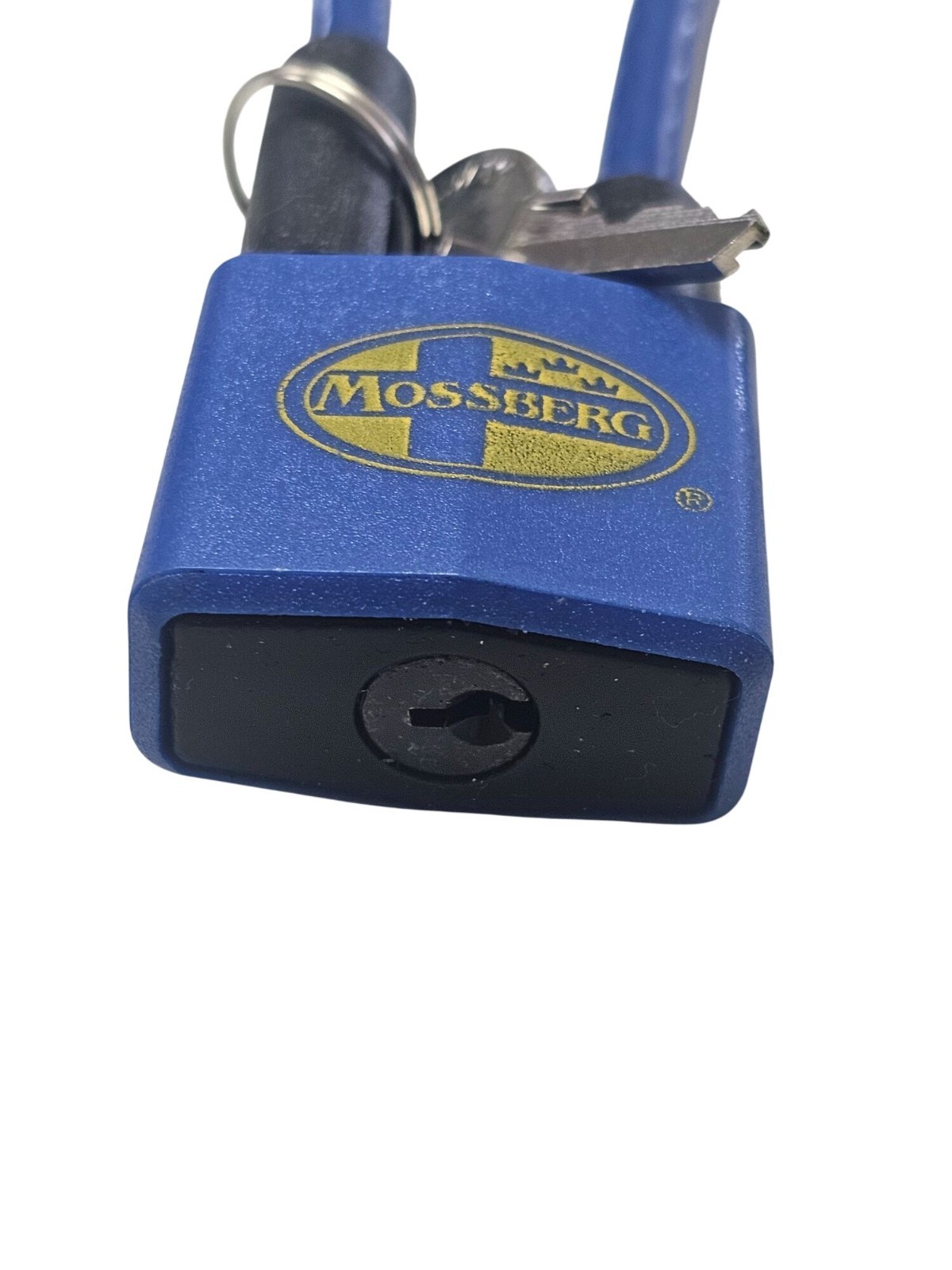 Mossberg Cable Gun Lock W/ 2 Keys Durable Security Blue