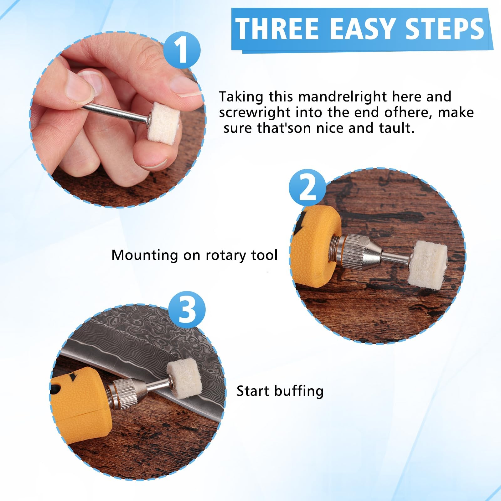 110pcs Buffing Wheel for Dremel Polishing Kit, Dremel...
