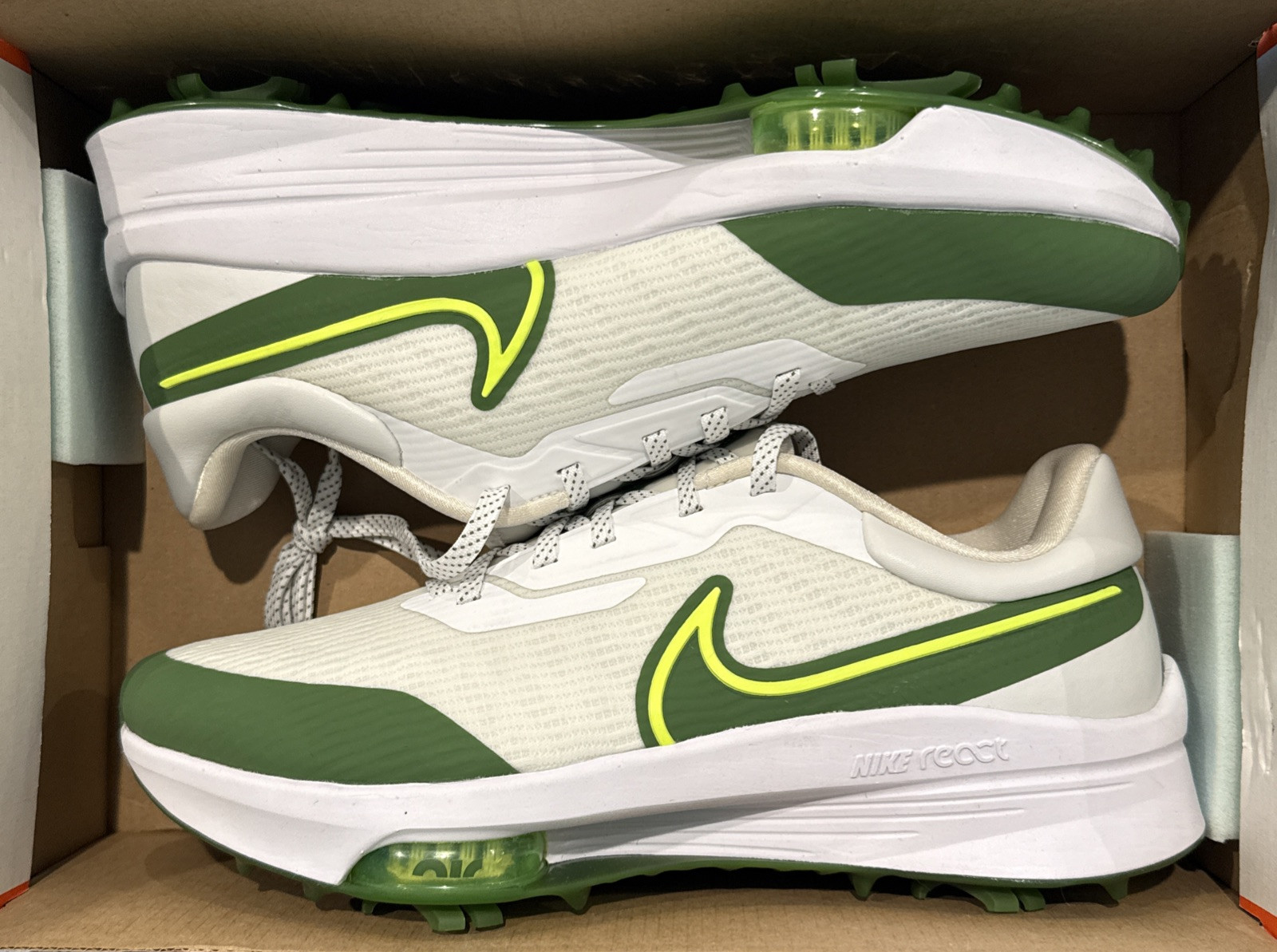 Size 11 Nike Air Zoom Infinity Tour NEXT% Golf Shoes White Green DC5221-173