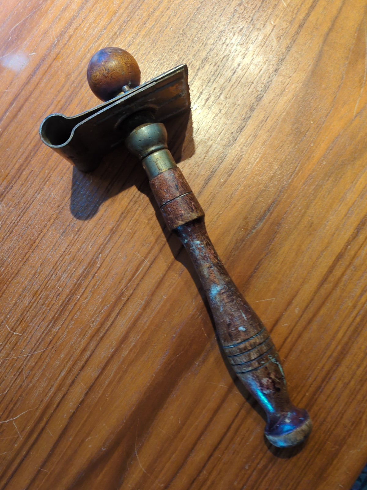 vintage tool STARRETT No. 181 Wood handles, swivel head scraper 1910 patent