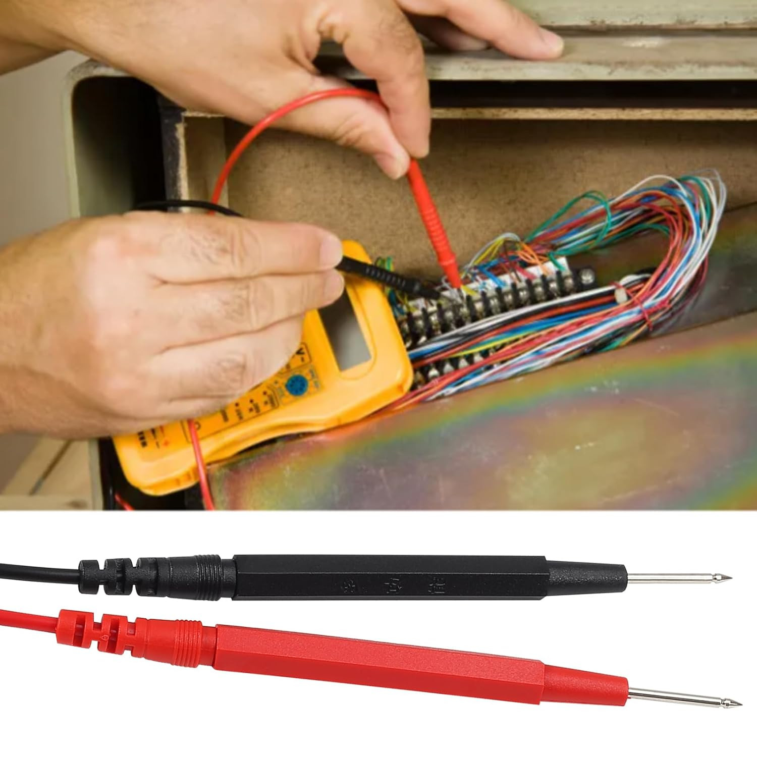 2 Sets 16 in 1 Multimeter Test Leads Kit Digital Probes & Leads Set with Replace