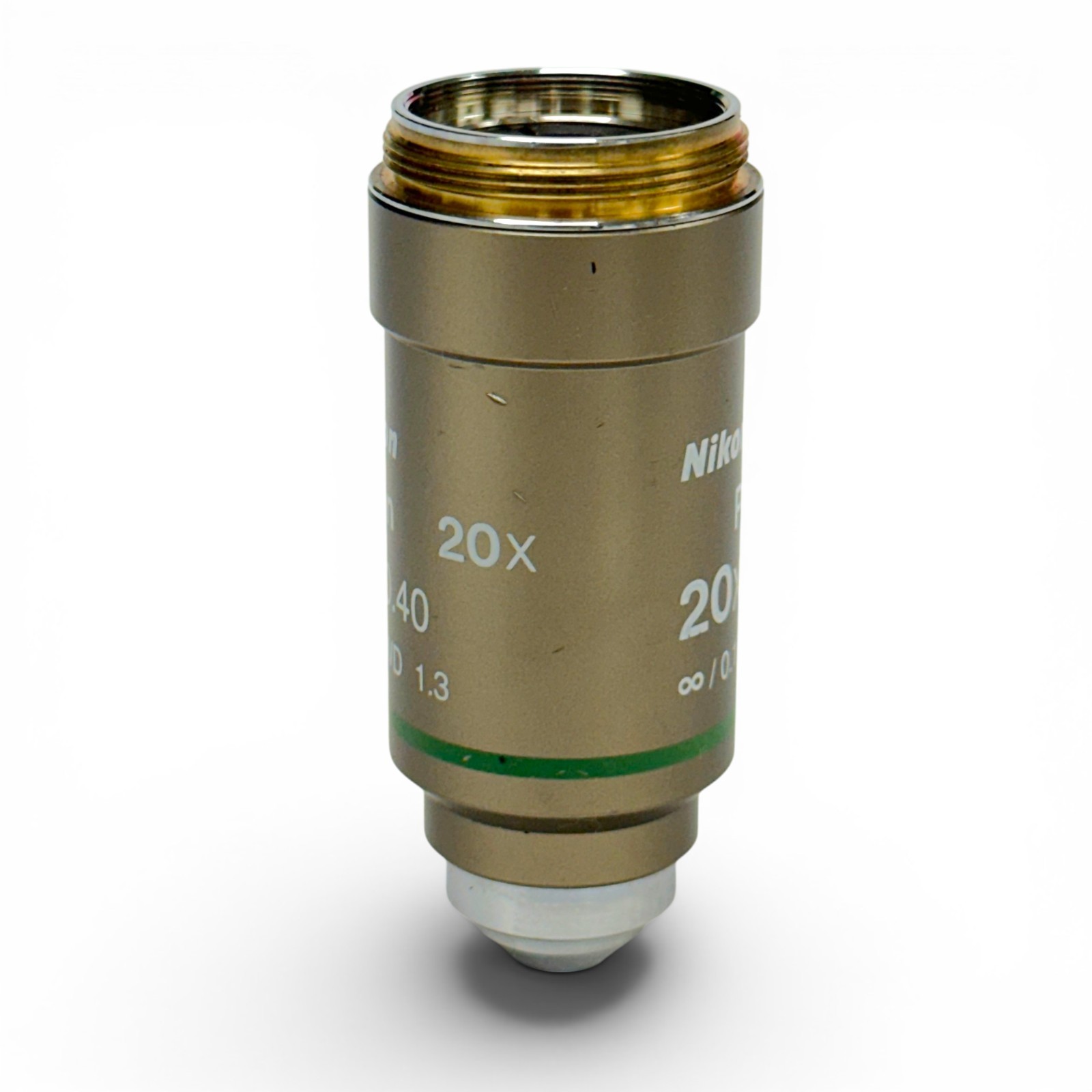 Nikon Plan 20x / 0.40 Microscope Objective Infinity / 0.17 WD 1.3 - Japan Made