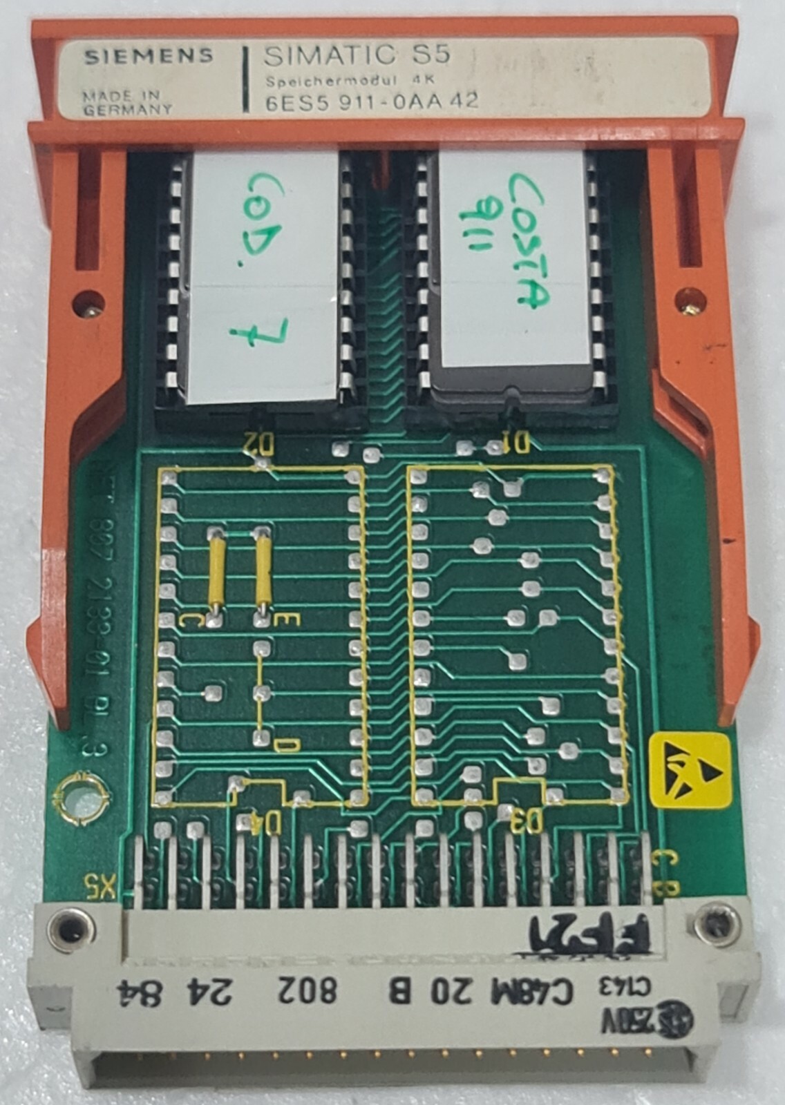 SIEMENS SIMATIC S5 6ES5911-0AA42 EPROM MEMORY MODULE SP18043