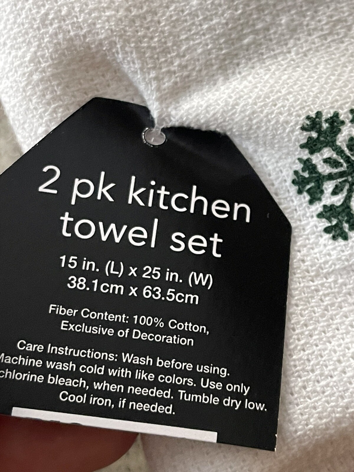 Snowman Kitchen Towel 2 Pk Set NEW. 🎄☃️