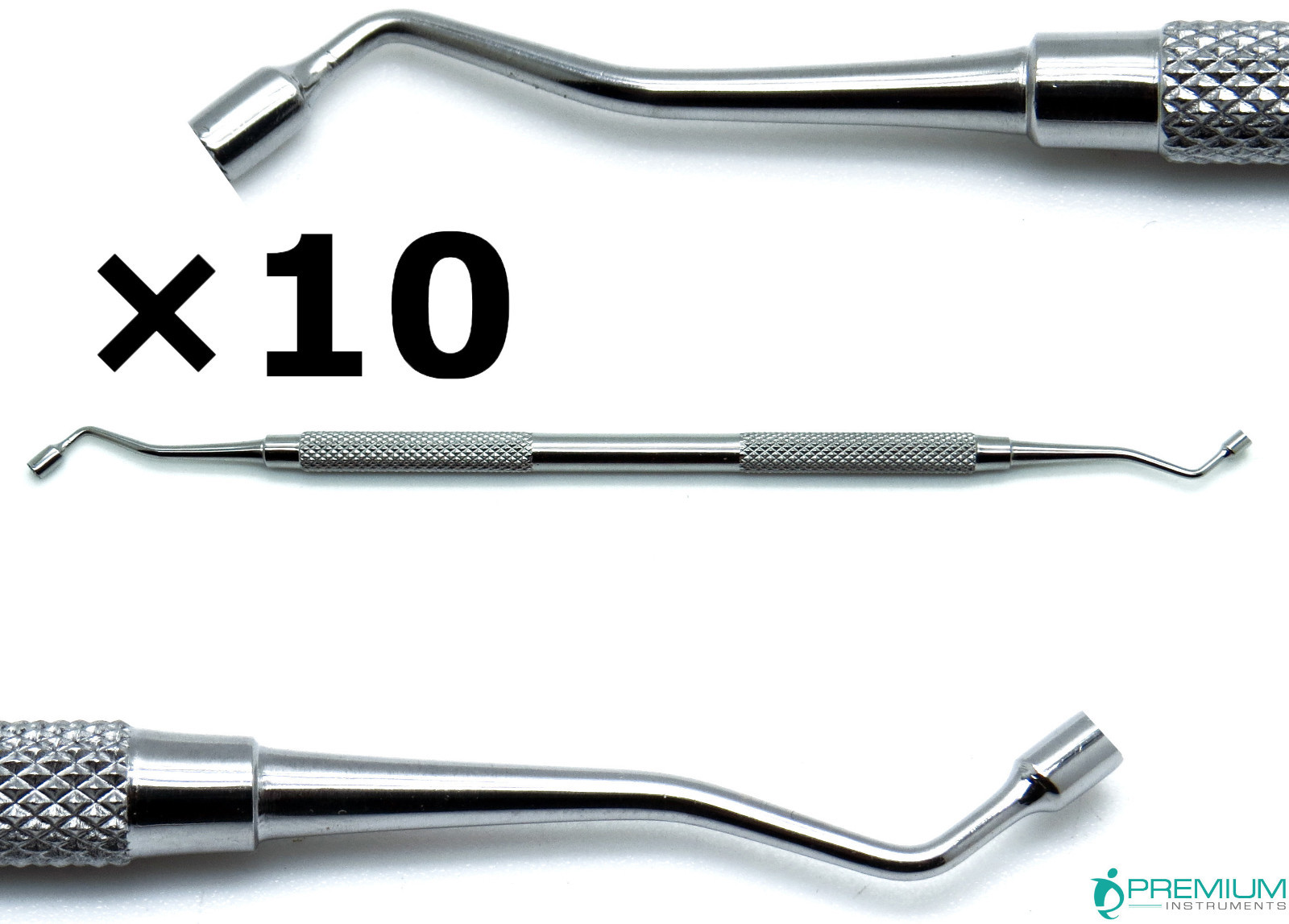 10× Dental Restorative Smooth Pluggers 2.8mm/3.1mm Double End Filling Instrument