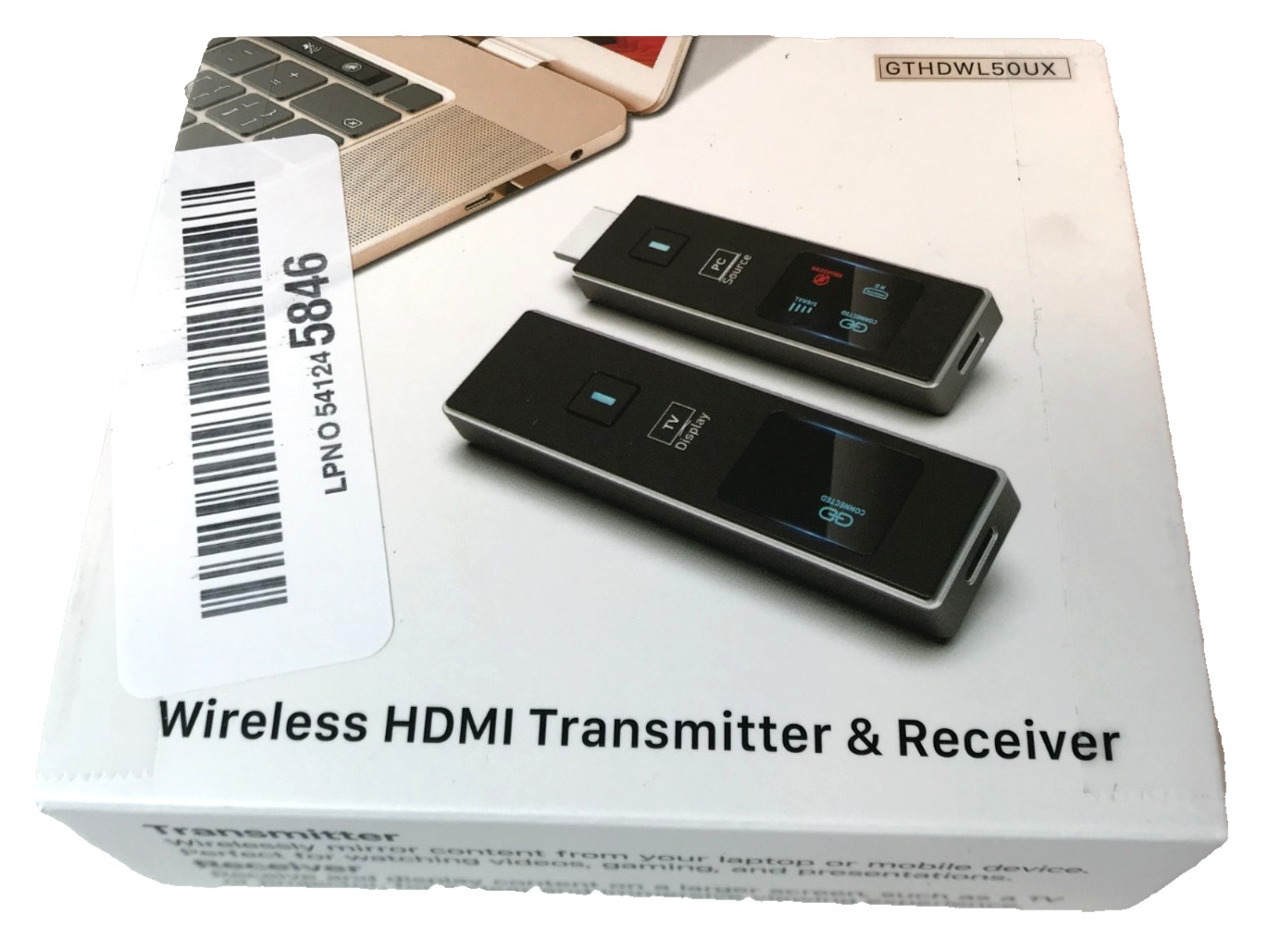 Wireless HDMI Transmitter and Receiver Kit 1080P Streaming Universal Dongle
