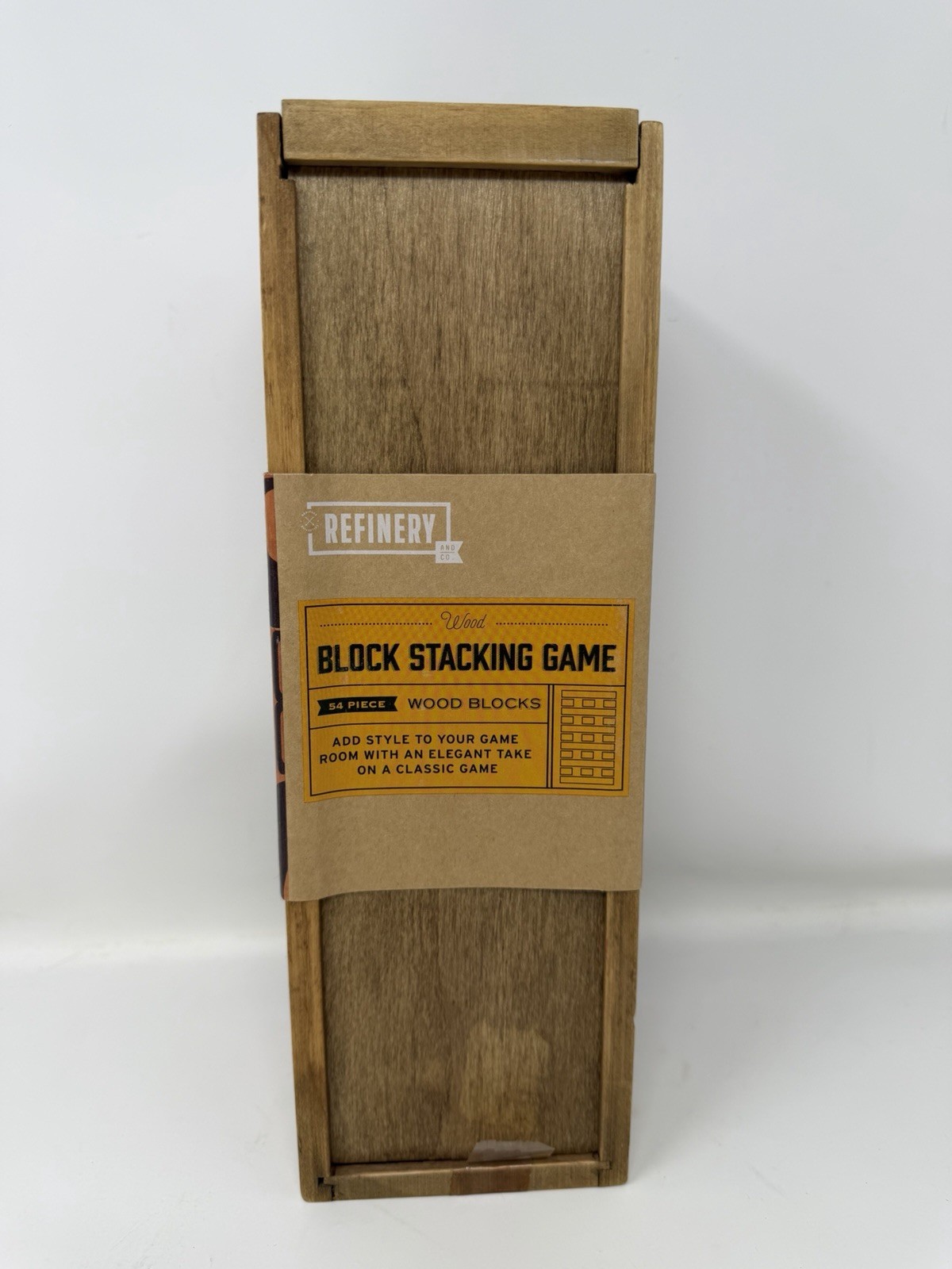 Refinery 54 Piece High Quality Wood Block Stacking Game for Ages 12+ Brand New