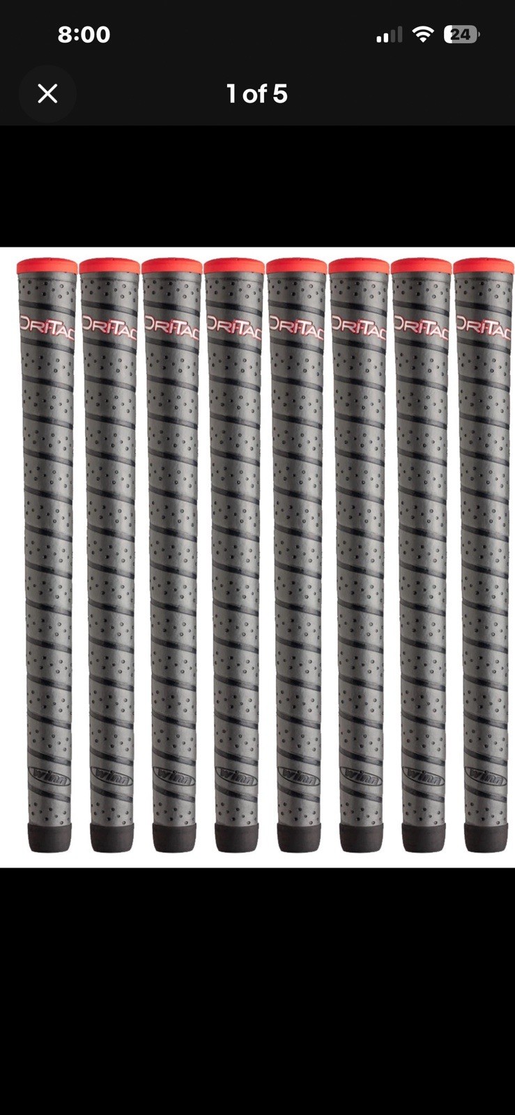 Set of 8-WINN DRI-TAC WRAP GOLF GRIP STANDARD SIZE 5DTWR-DG