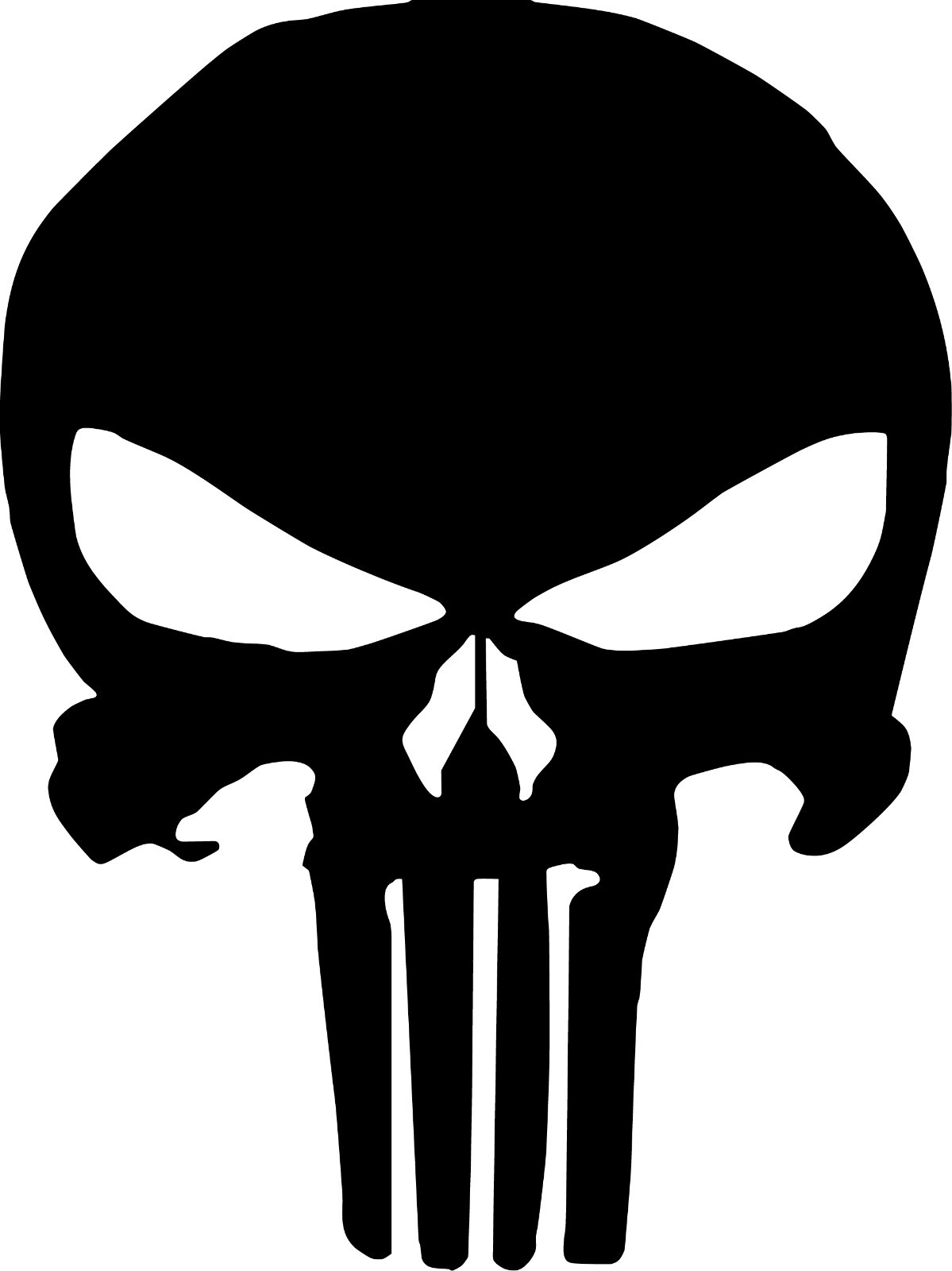 Punisher Skull Die Cut Vinyl Decal Multiple Colors and Sizes