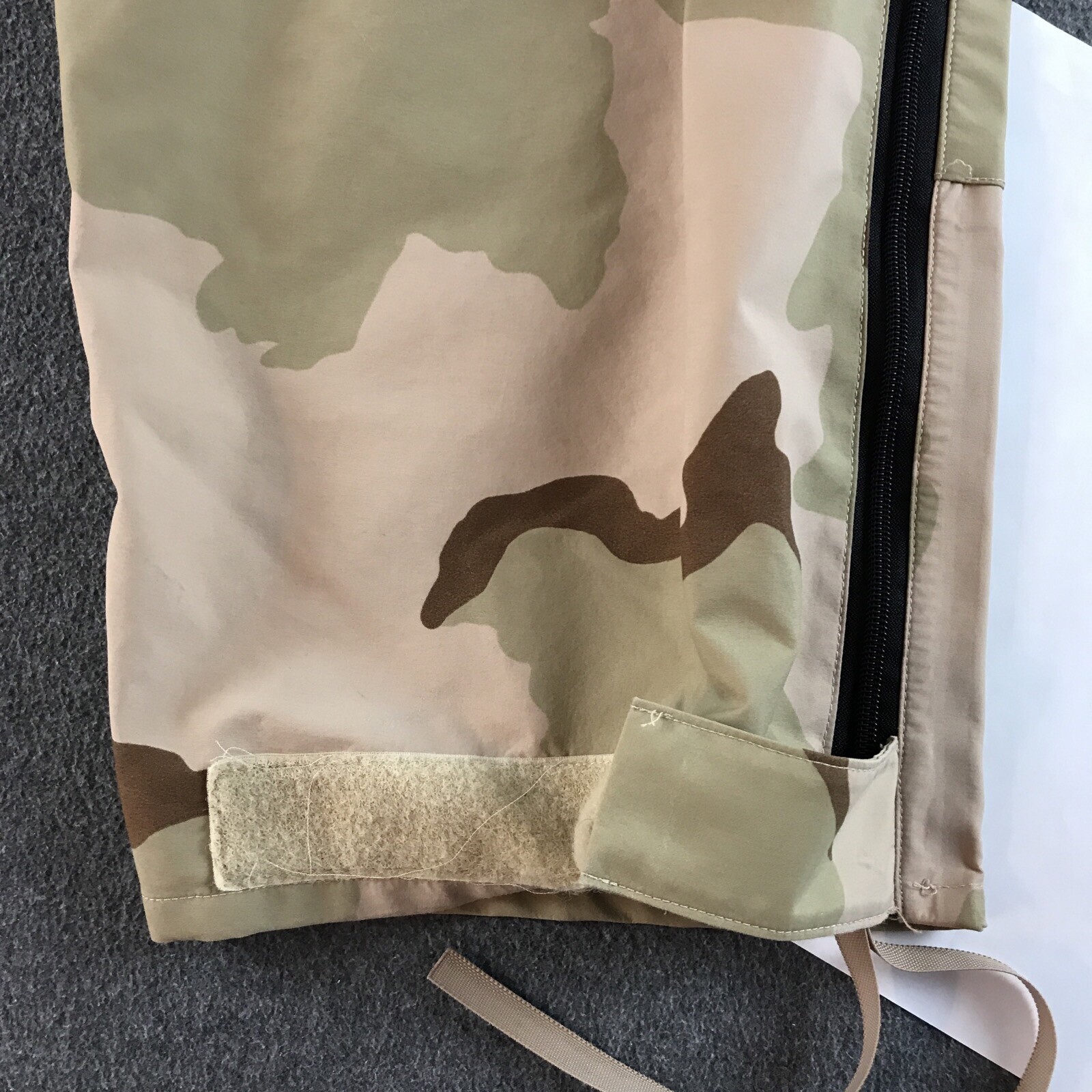 US Military Desert Camo ECW Trousers Mens XL Long STAINS Extended Cold #5415