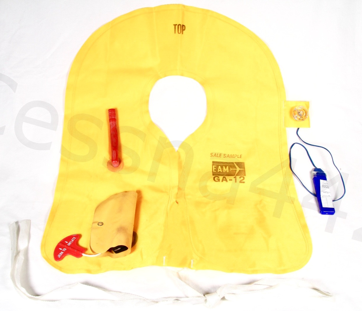 TEC AIR - Life Vest GA-12 - Serviceable Aircraft Safety CO2 CANISTER REMOVED New