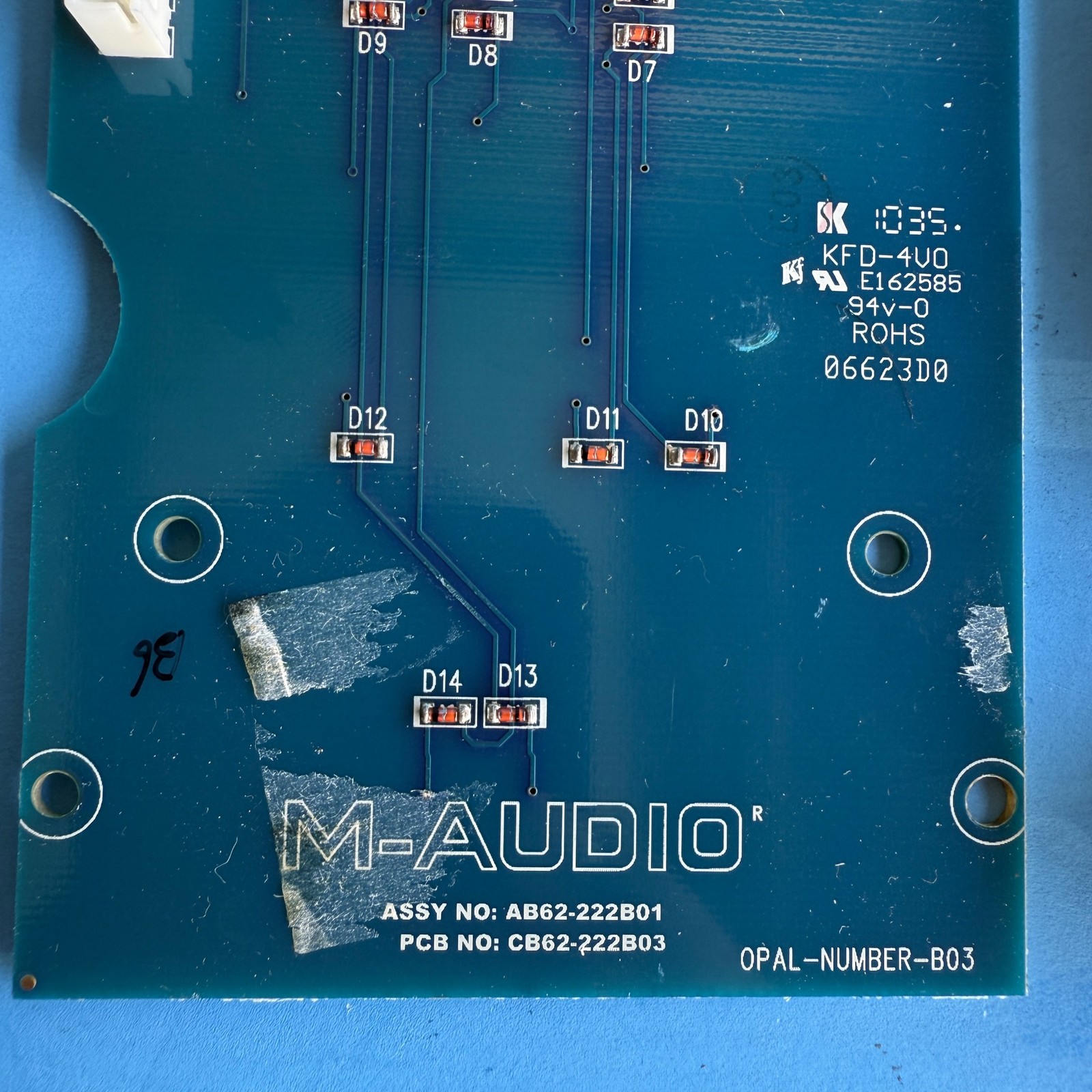 M-AUDIO AXIOM PRO 49 Keyboard MIDI Controller Part Keypad Board PCB & Number Pad