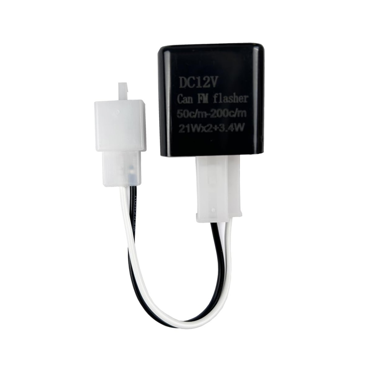 Adjustable 2 Prong Electronic LED Flasher Relay with Wires for Bikes Motorcyc...