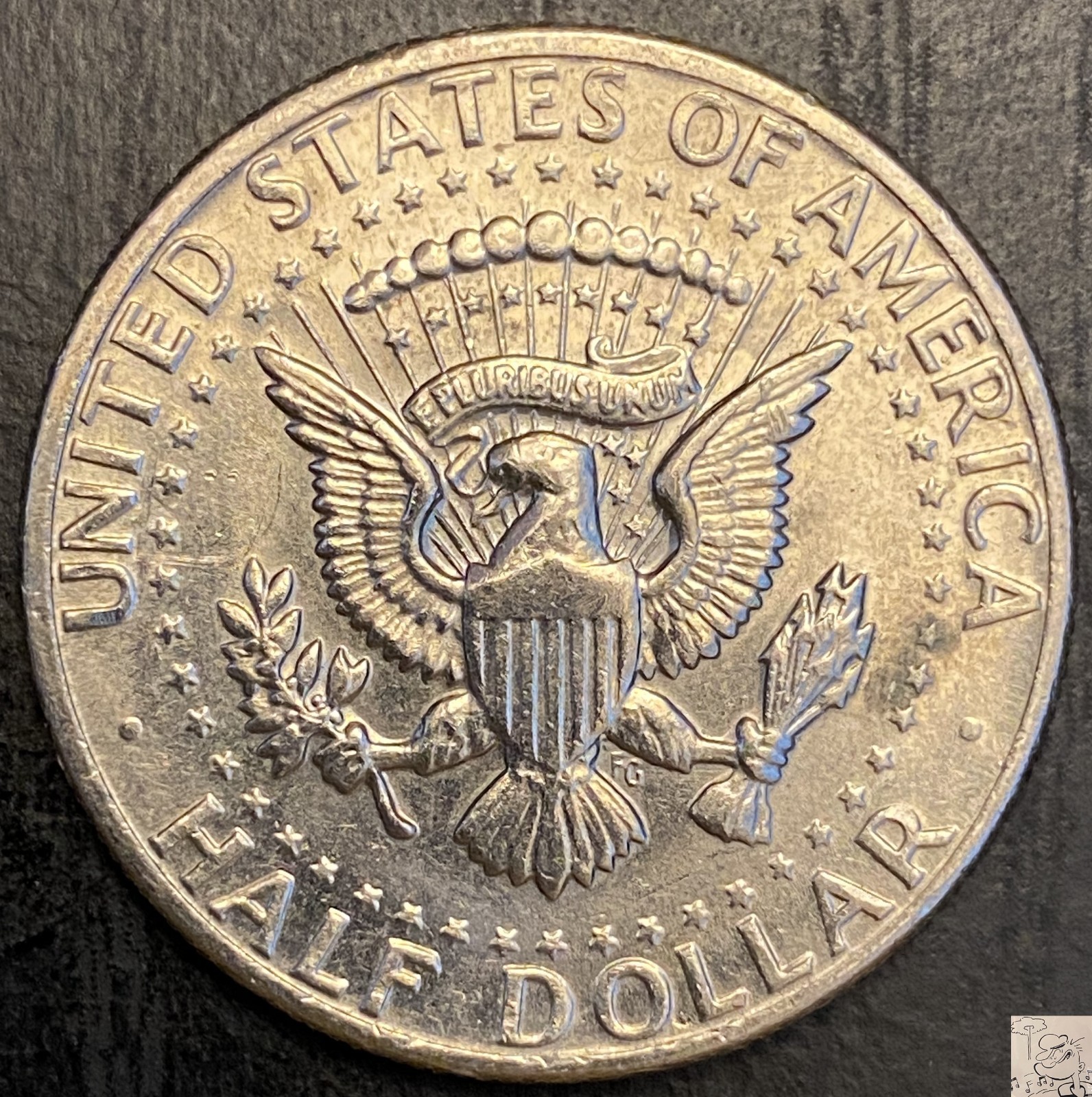 1971 & 1971-D Kennedy Half Dollars 50c - Minor Strike Through Error (79)