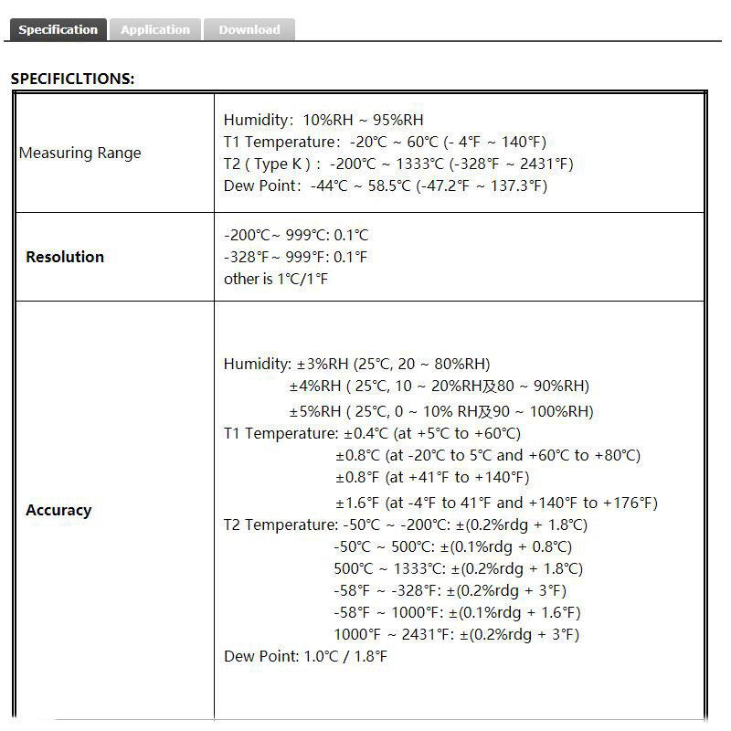 TES-1362 Printing Humidity Temperature Meter,Air Temperature/Type K