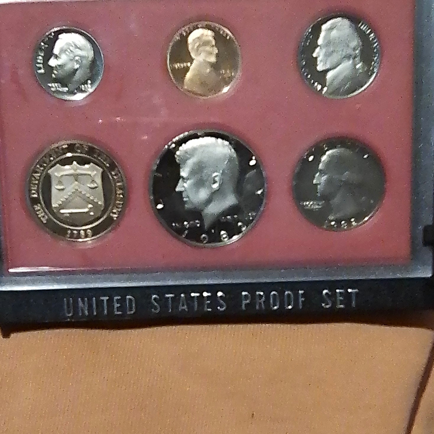 1982 United States Proof Set San Francisco Mint $1 Denomination Copper
