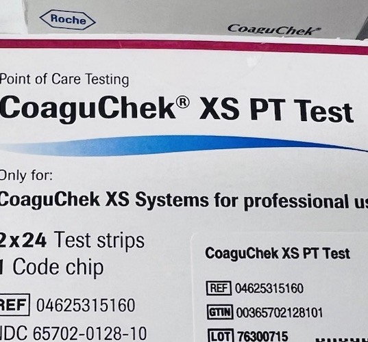 CoaguChek XS Test Strips 48 Ct With Code Chip