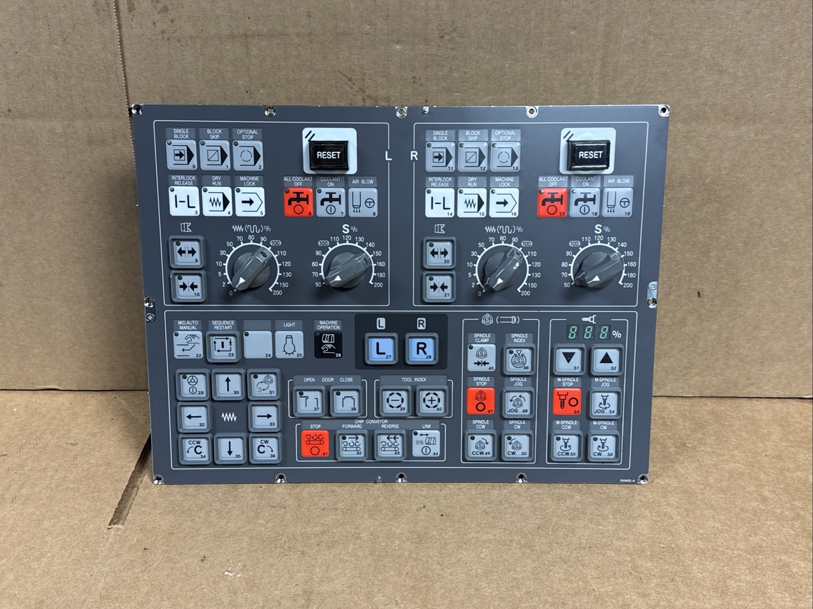 NEW OKUMA OKM52-A Operator Push Button Control Panel U3729-0911-002 FAST SHIP