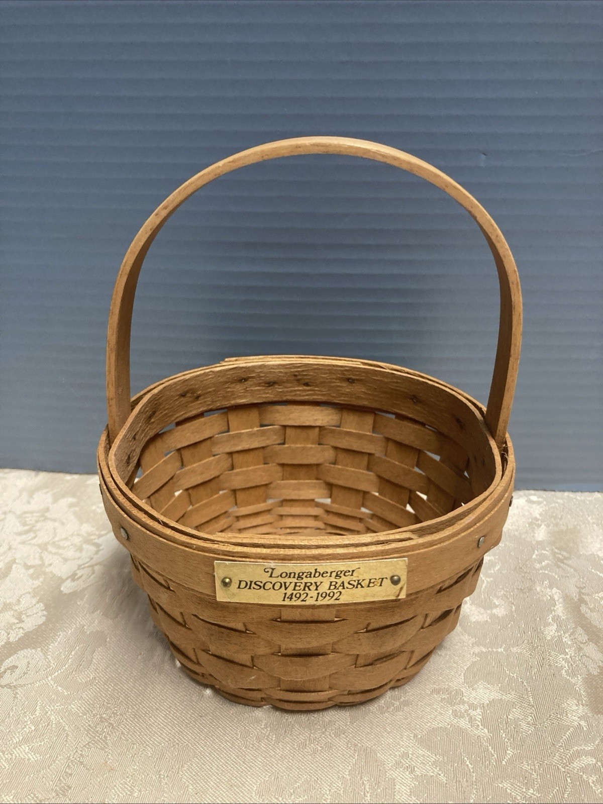 Vtg Longaberger Discovery Basket 1991 Handwoven Great Condition Preowned