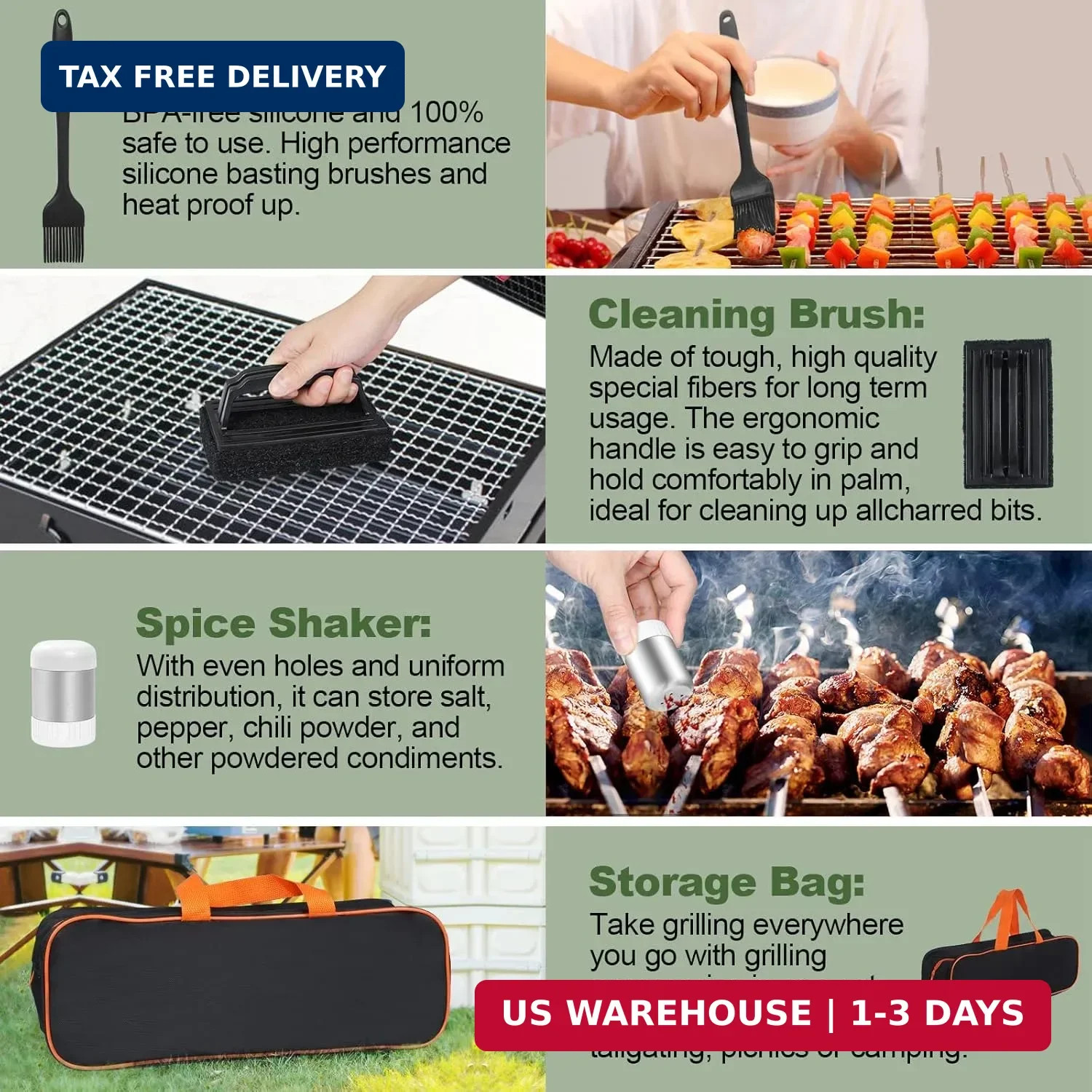 35PCS Griddle Accessories Kit, Flat Top Grill Accessories Set for Blackstone and