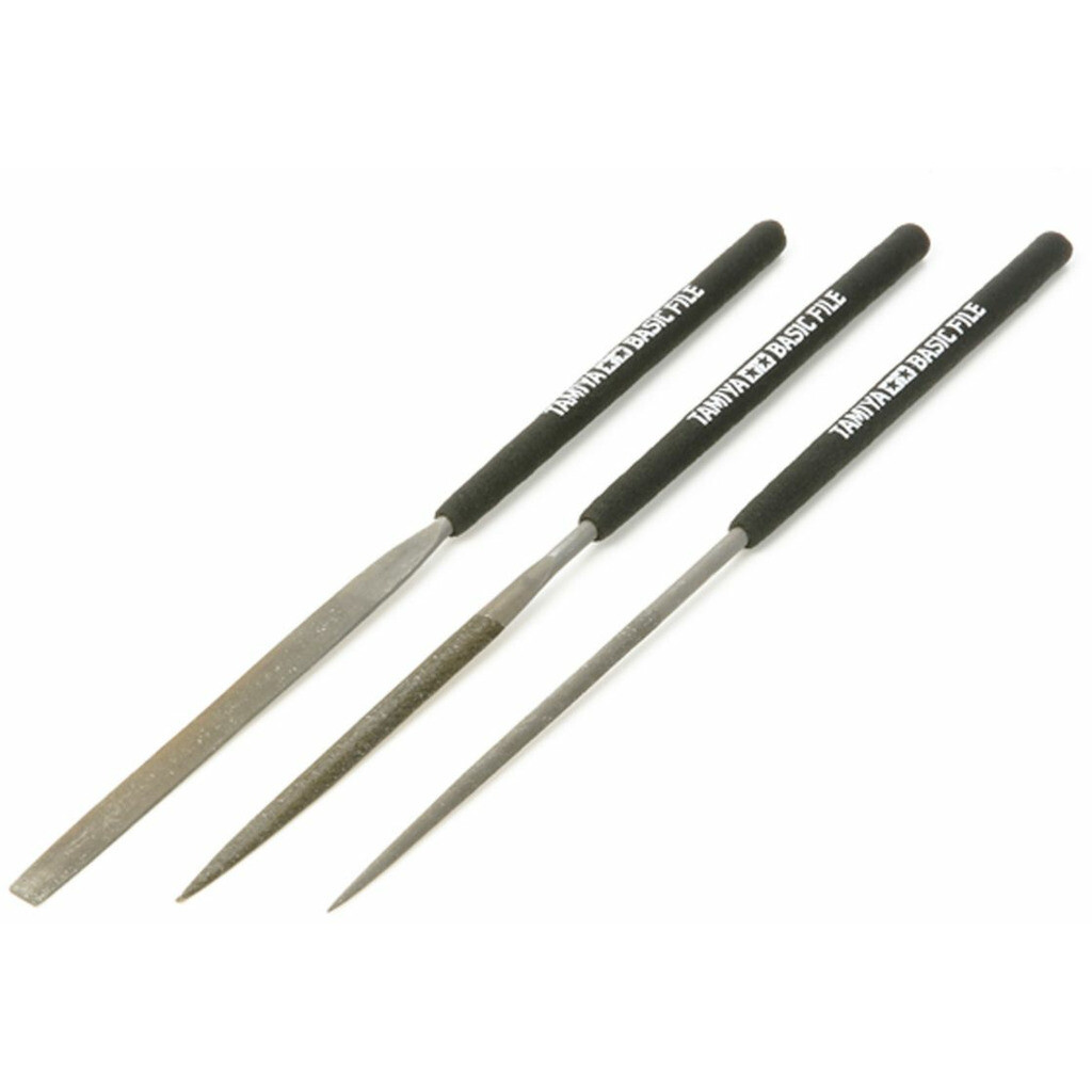 Tamiya USA TAM74104 Basic File Set Smooth Double-Cut
