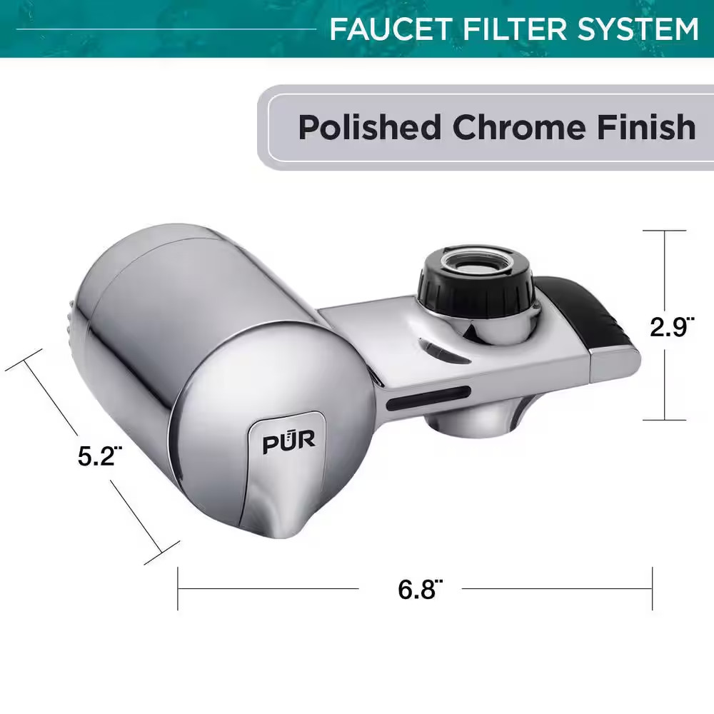 PLUS Faucet Mount Filtration System, Chrome