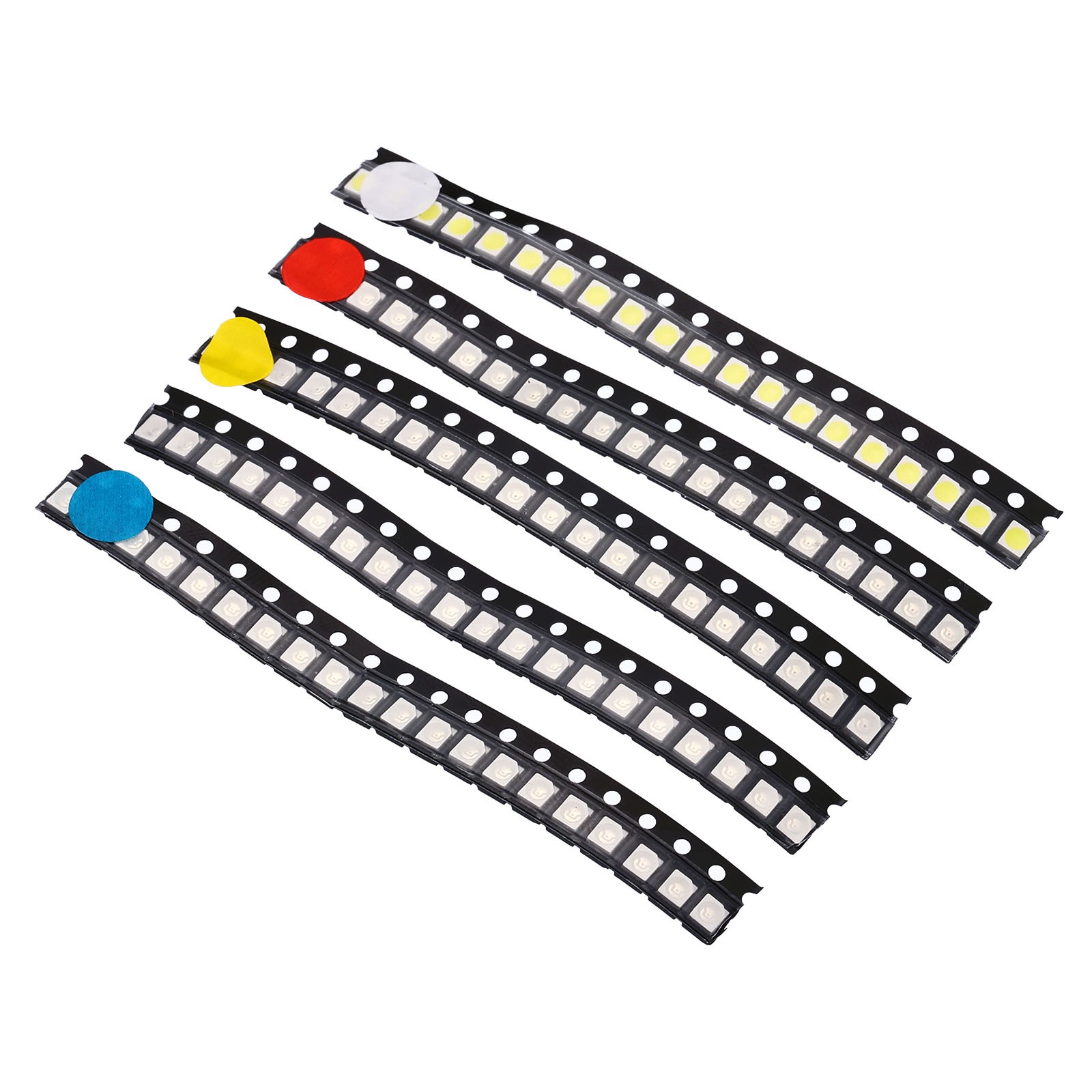 100Pcs 2835 Surface Mount Diode, 1.8-3V Light Emitting Diodes Chips 5 Colors